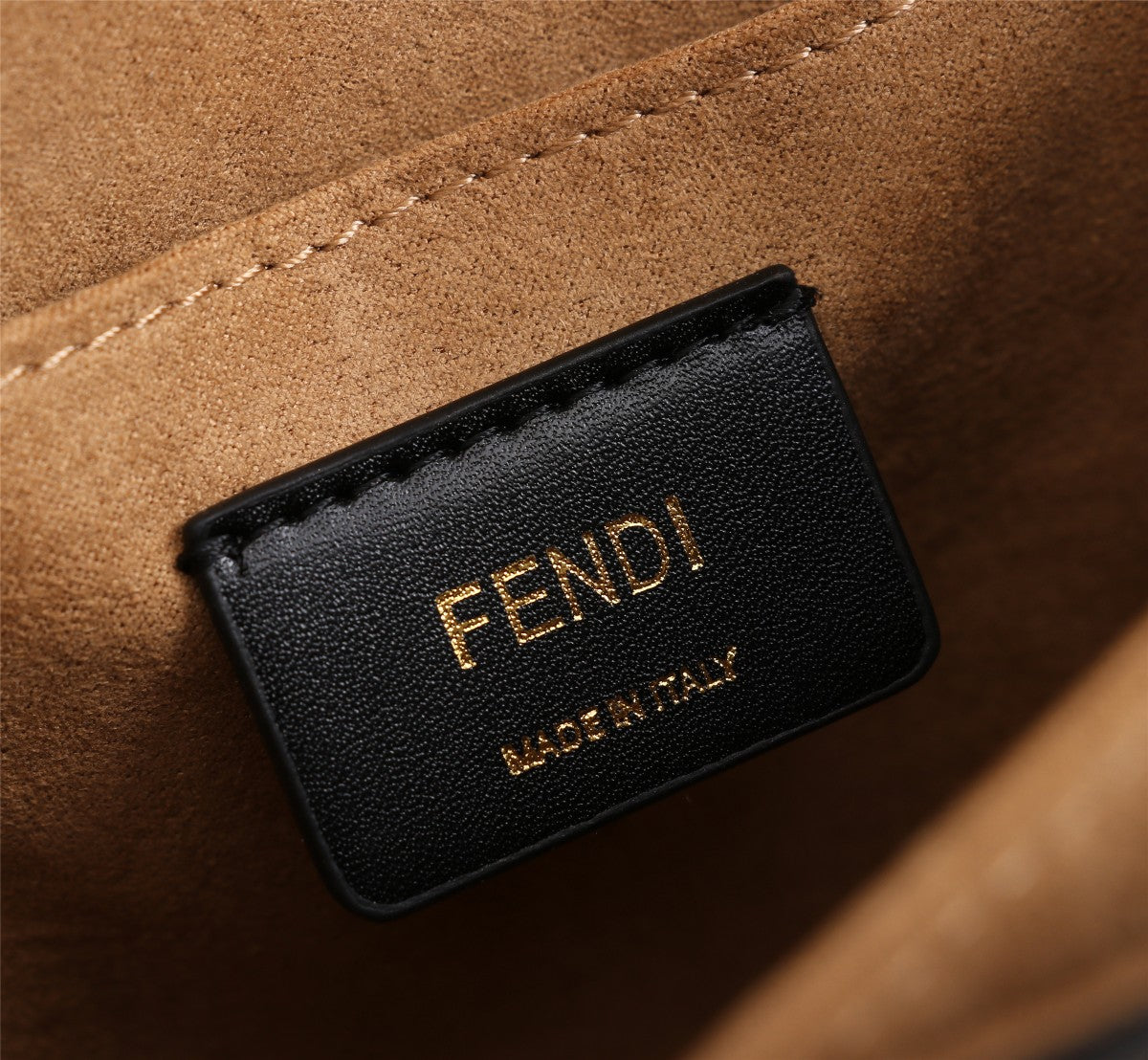 Fendi Kan I Small FF Monogram Shoulder Bag - Brown/Tobacco