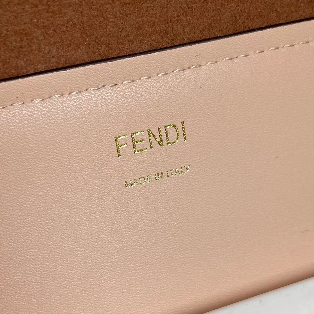 Fendi Sunshine Shopper Large Pink Leather Tote Bag