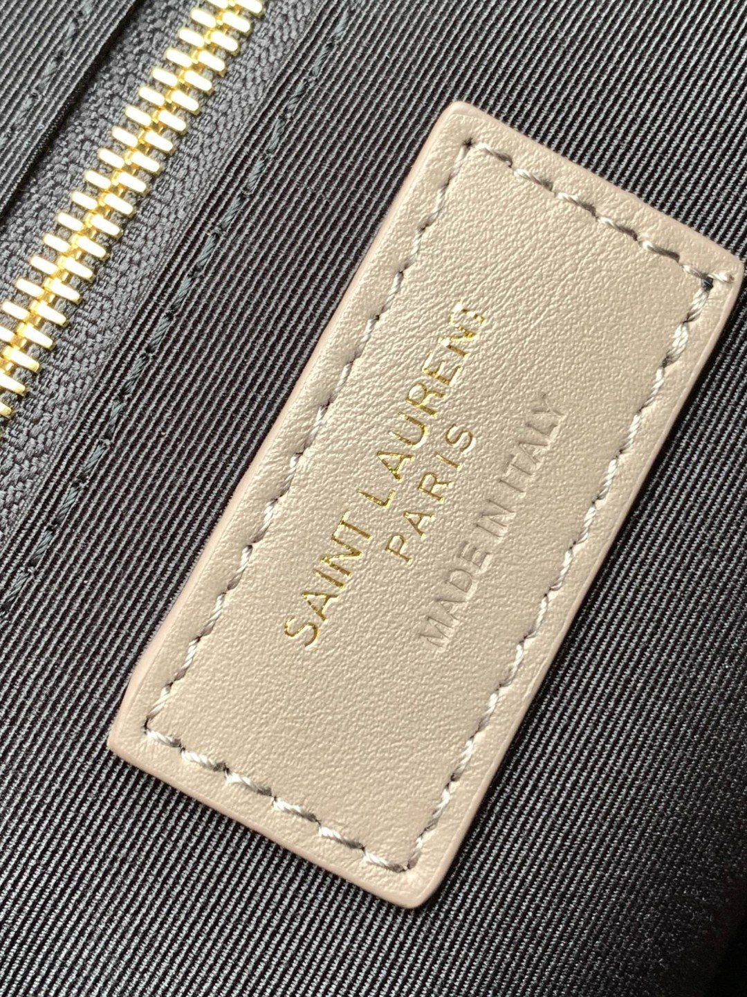 Saint Laurent Loulou Medium Chain Bag in Quilted Leather - Taupe