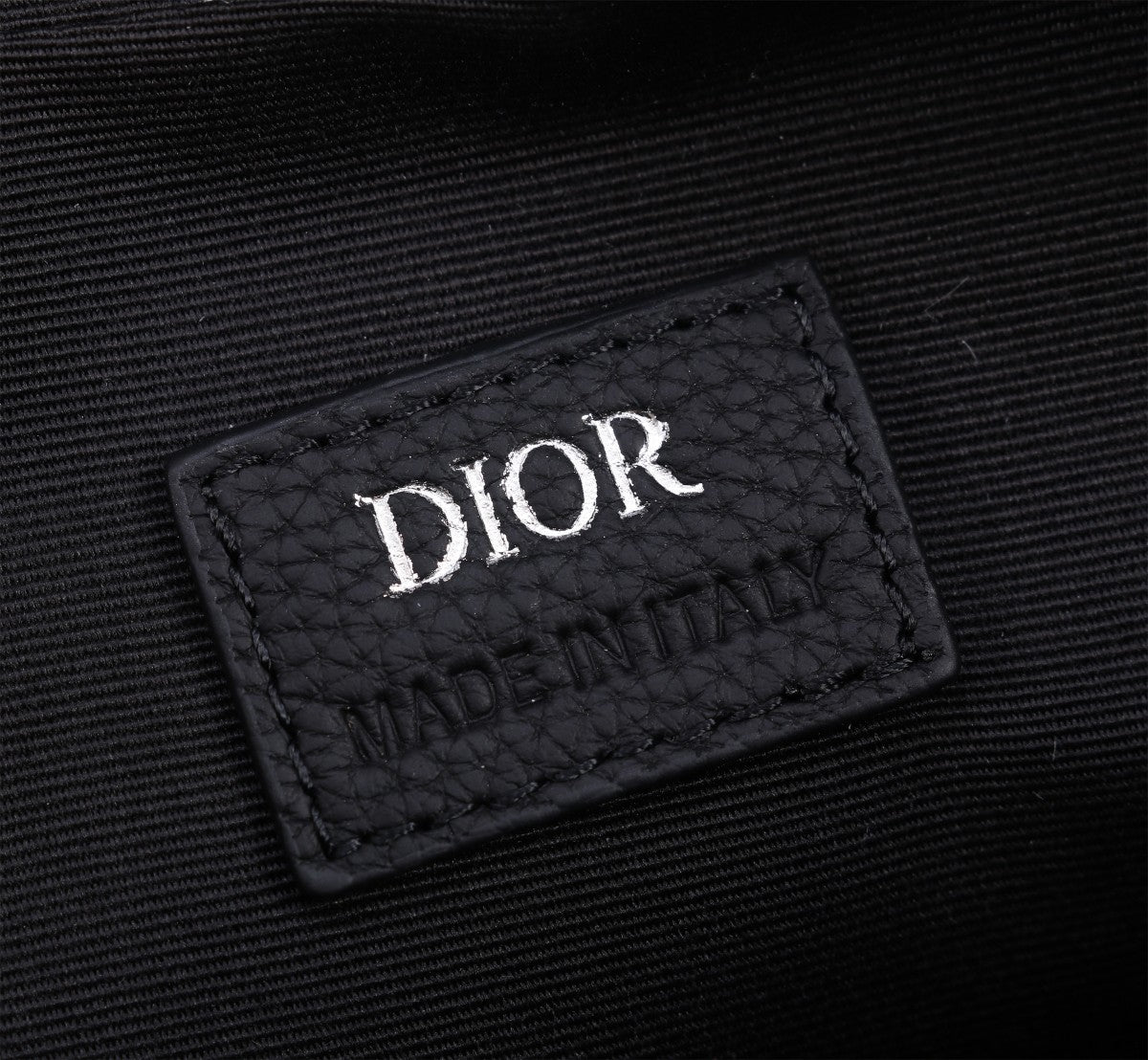 Dior Oblique Jacquard Messenger Bag with Removable Pouch - Black and Beige