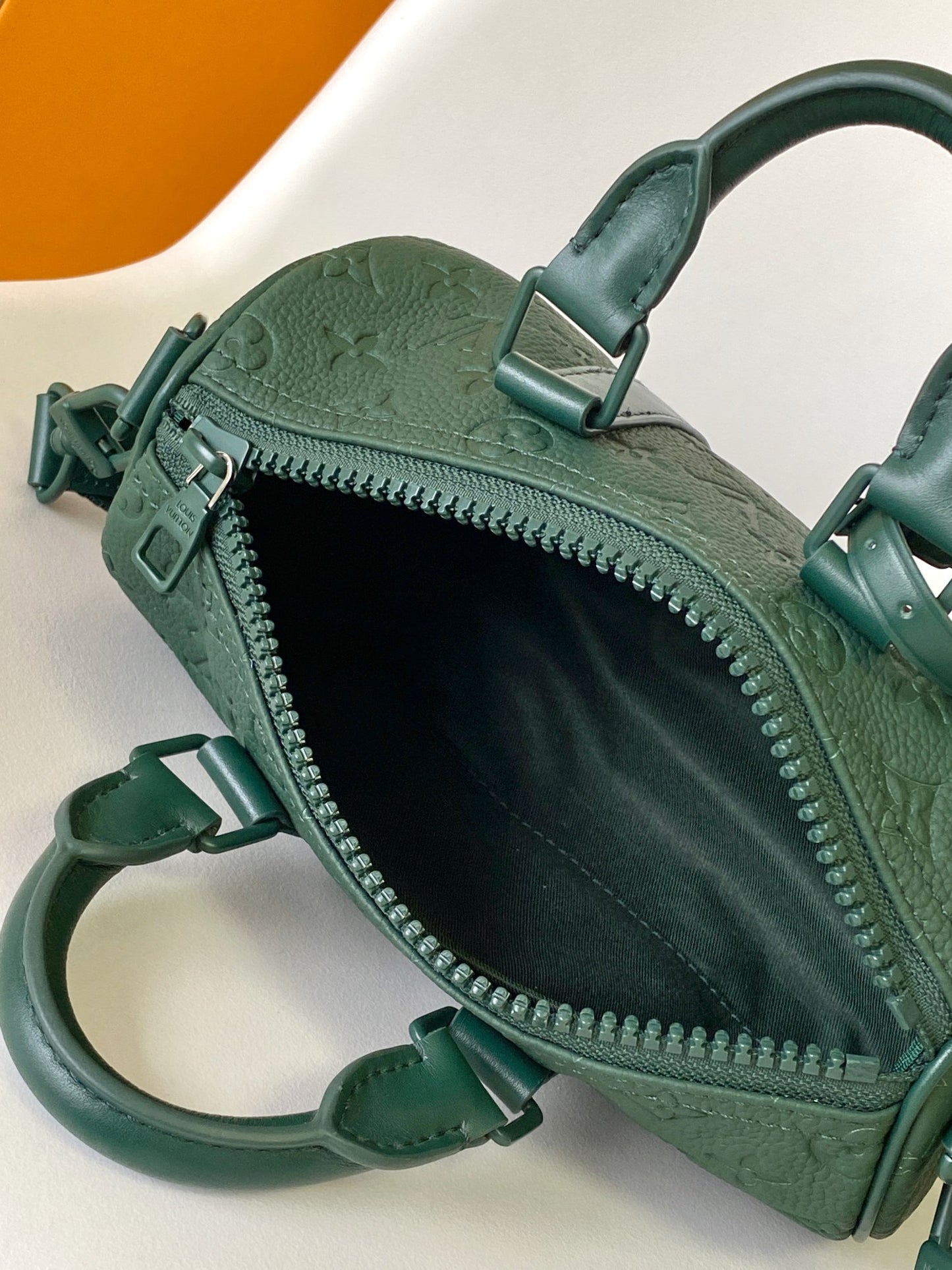 Louis Vuitton Monogram Taurillon Leather Keepall XS - Dark Green