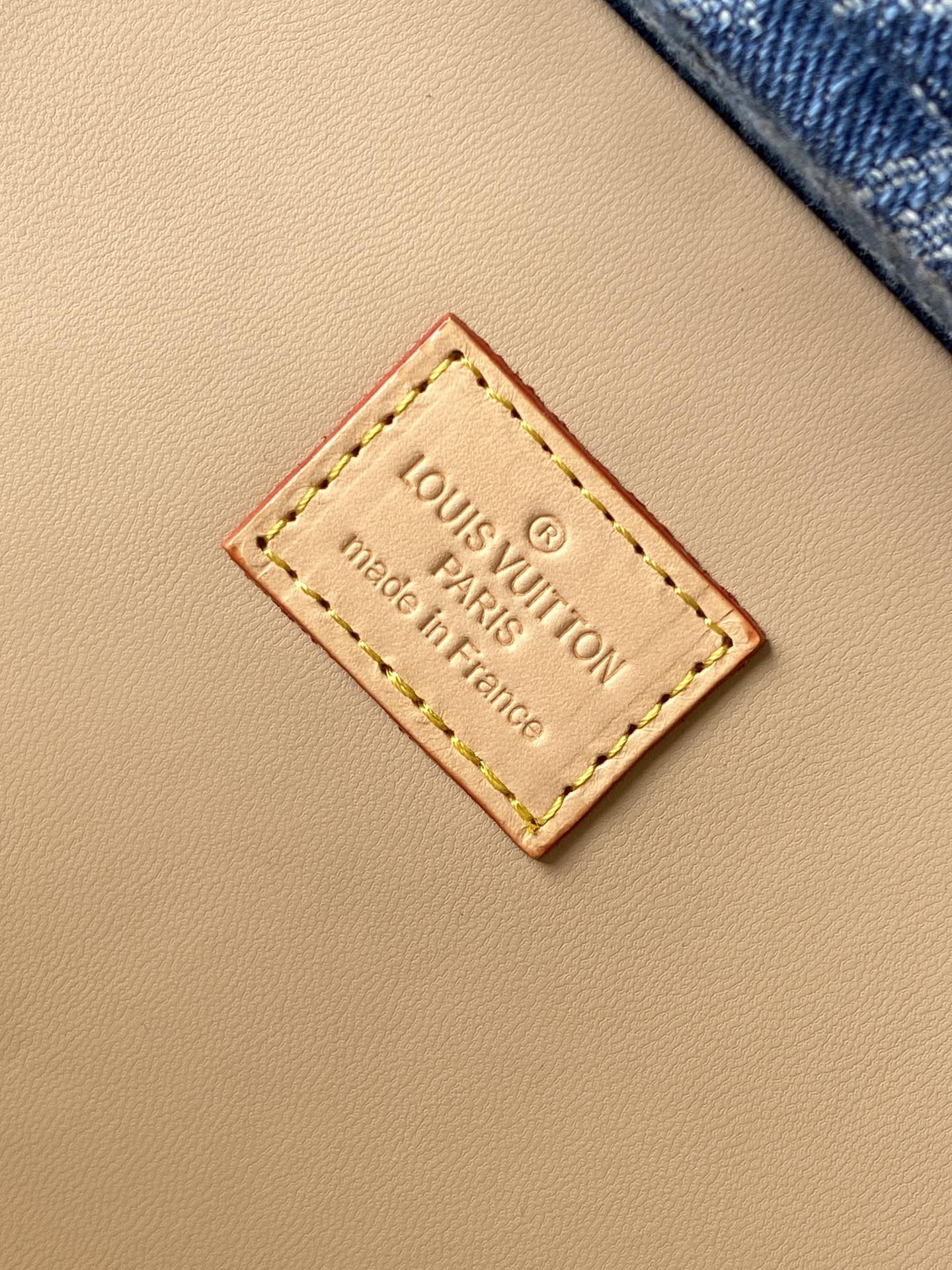Louis Vuitton Blue Monogram Denim Mini Trunk Jewelry Box with Leather Trim