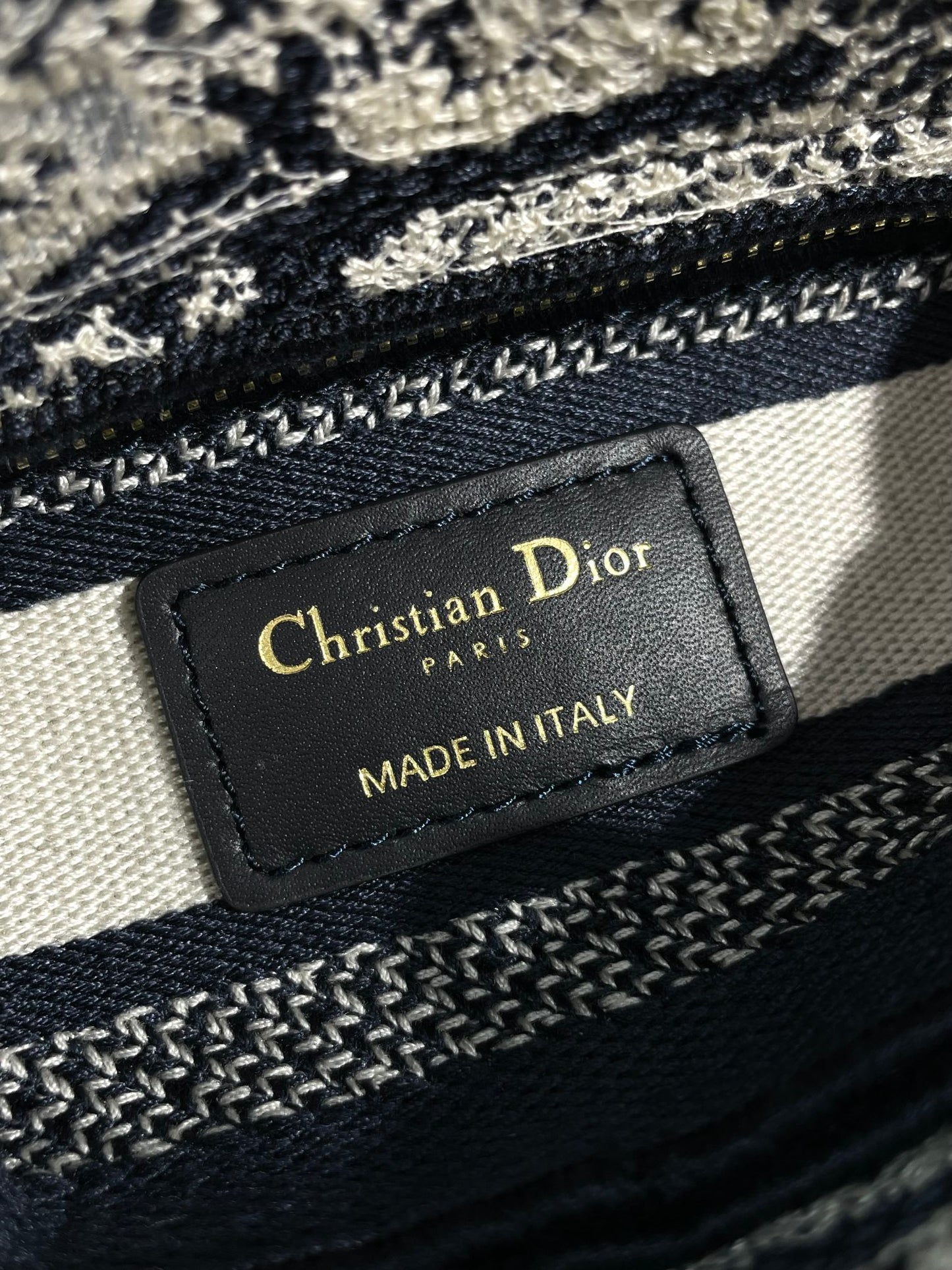 Christian Dior Mini Lady D-Lite Bag Blue Toile de Jouy Reverse Embroidery