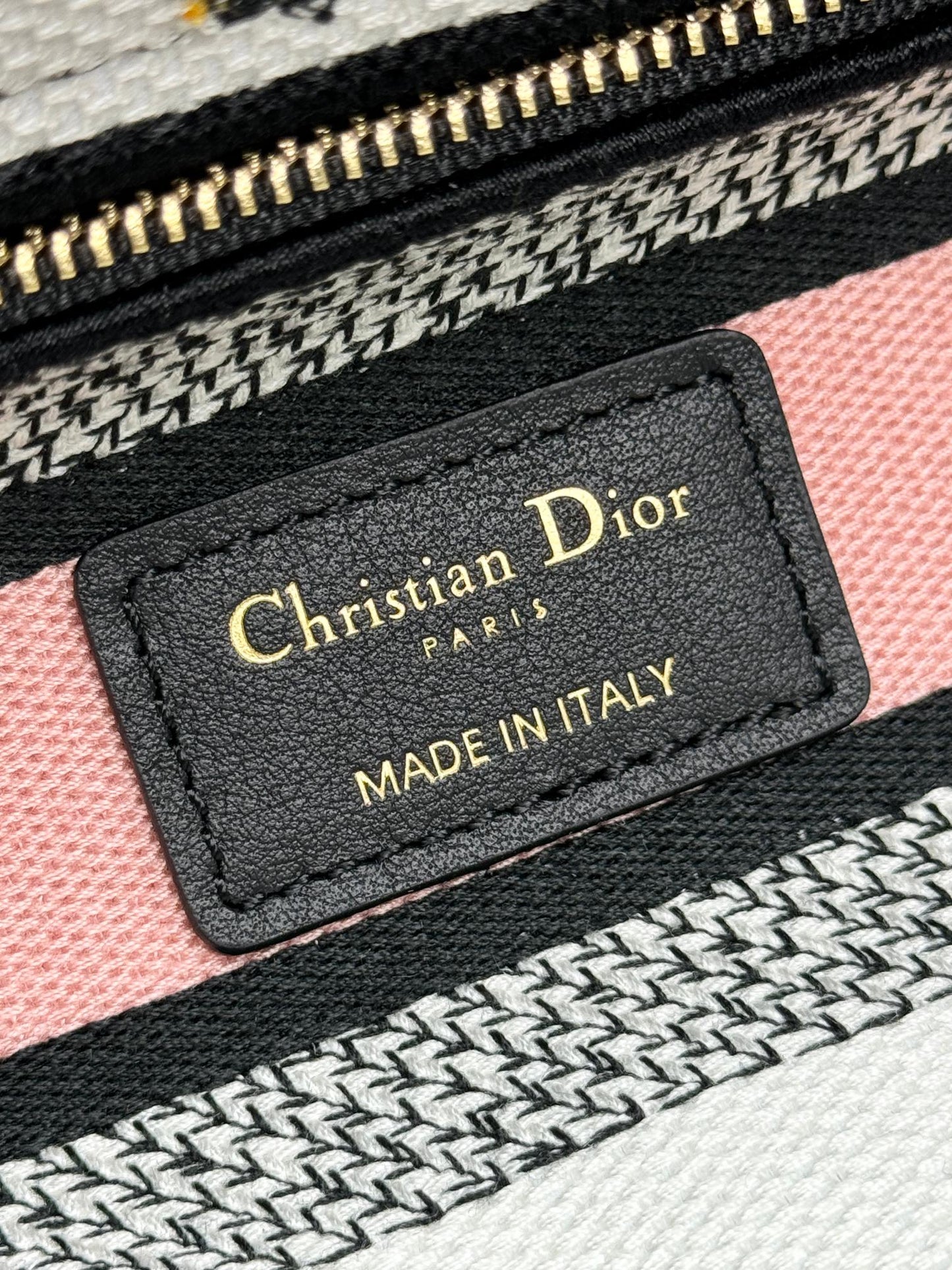 Christian Dior Lady D-Lite Bag White Mille Fleurs Embroidery
