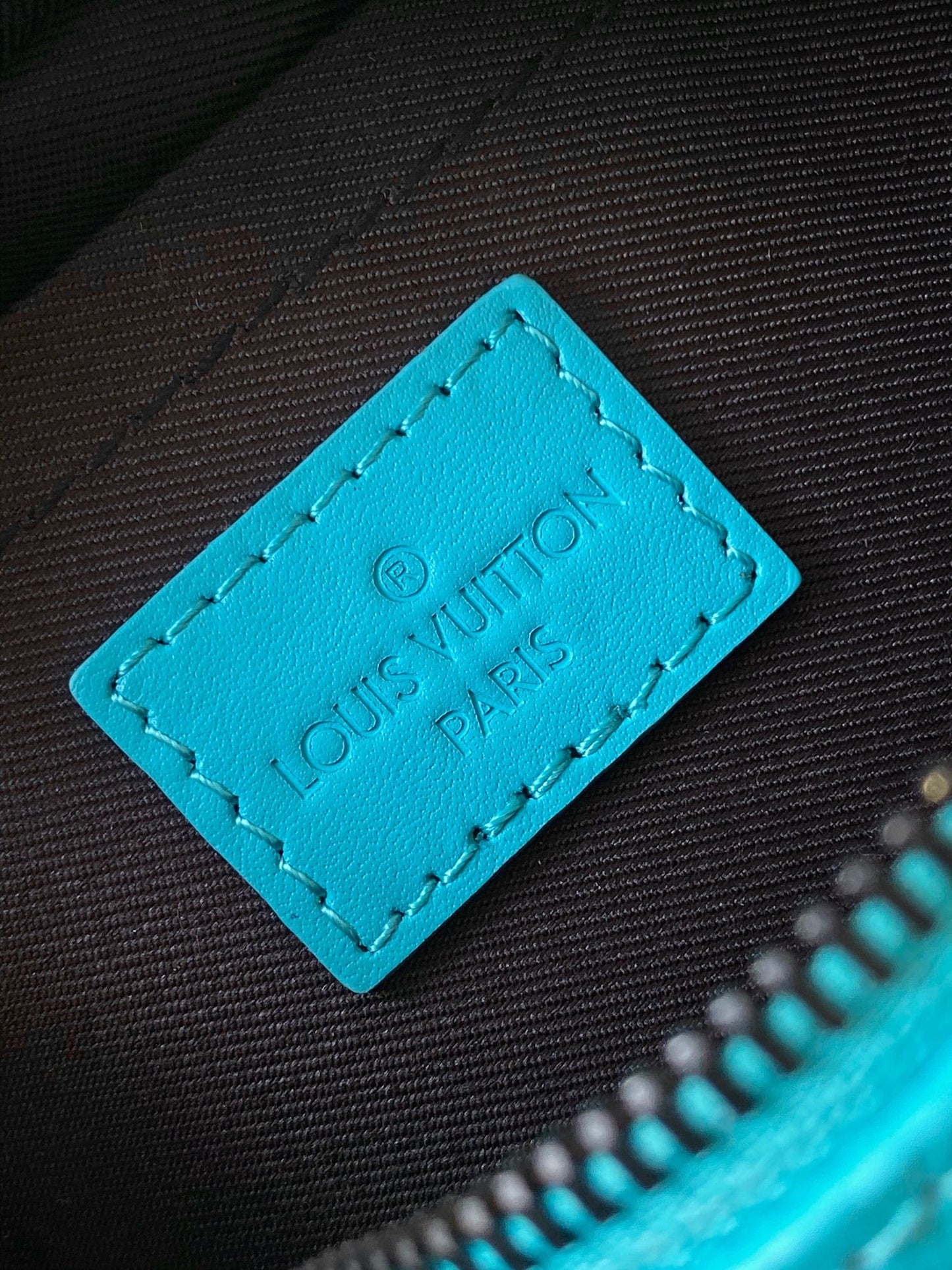 Louis Vuitton Soft Trunk Monogram Taurillon Leather Turquoise Blue Crossbody Bag