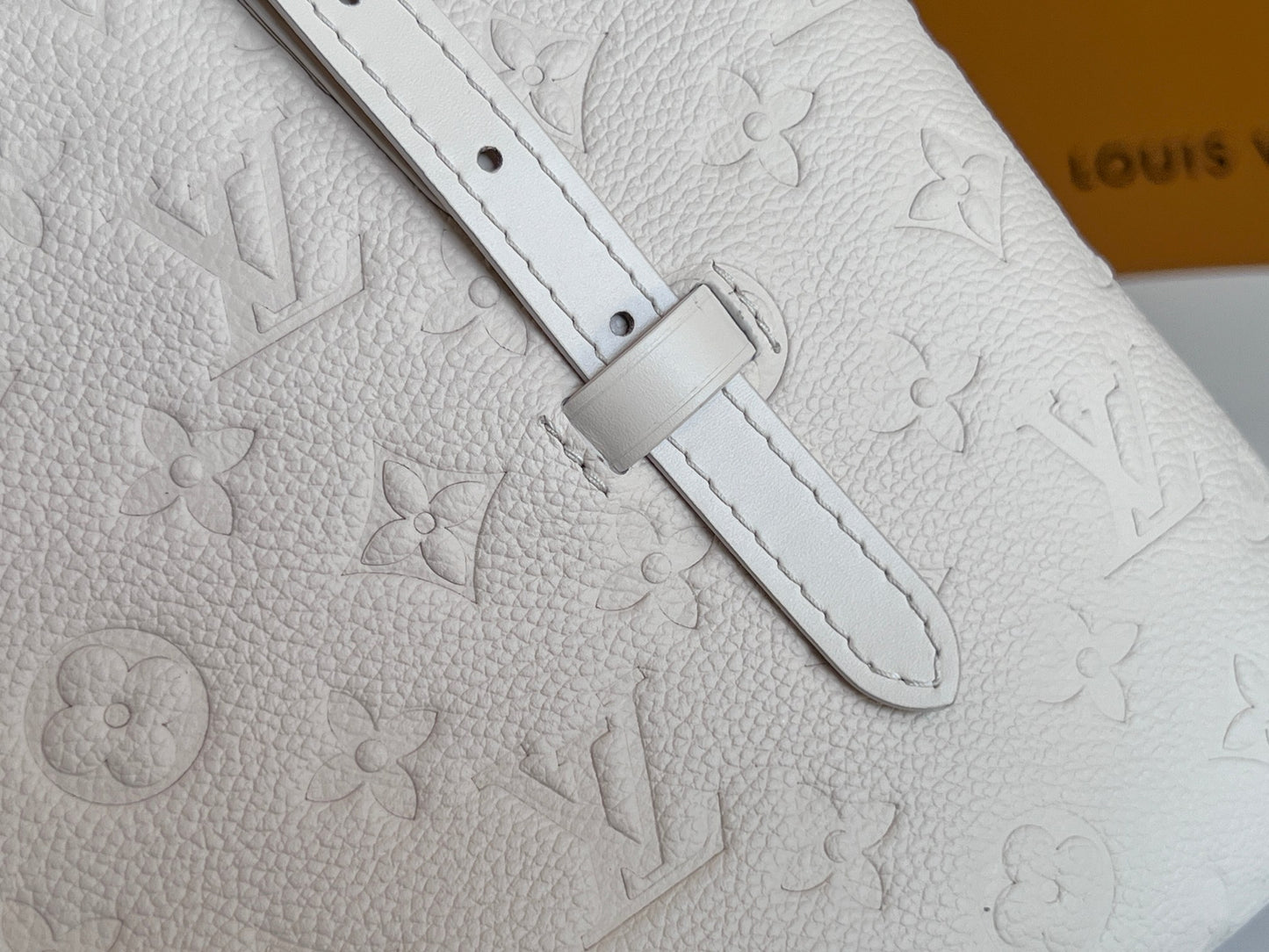Louis Vuitton Monogram Empreinte Petit Palais Handbag - Cream