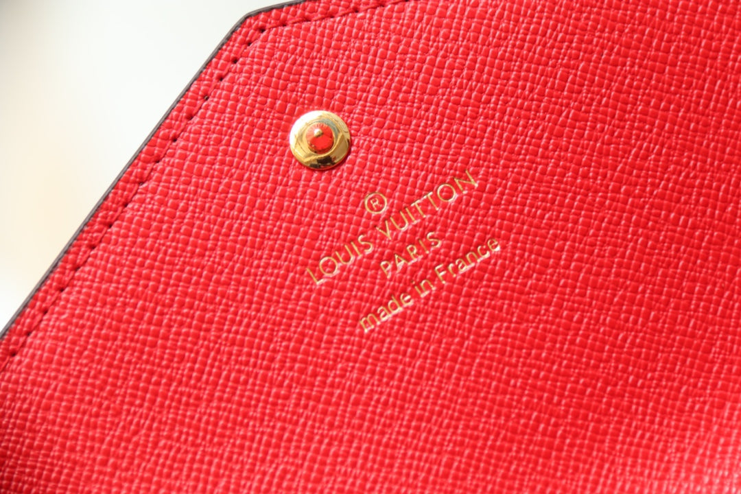 Louis Vuitton Monogram Sarah Wallet Brown