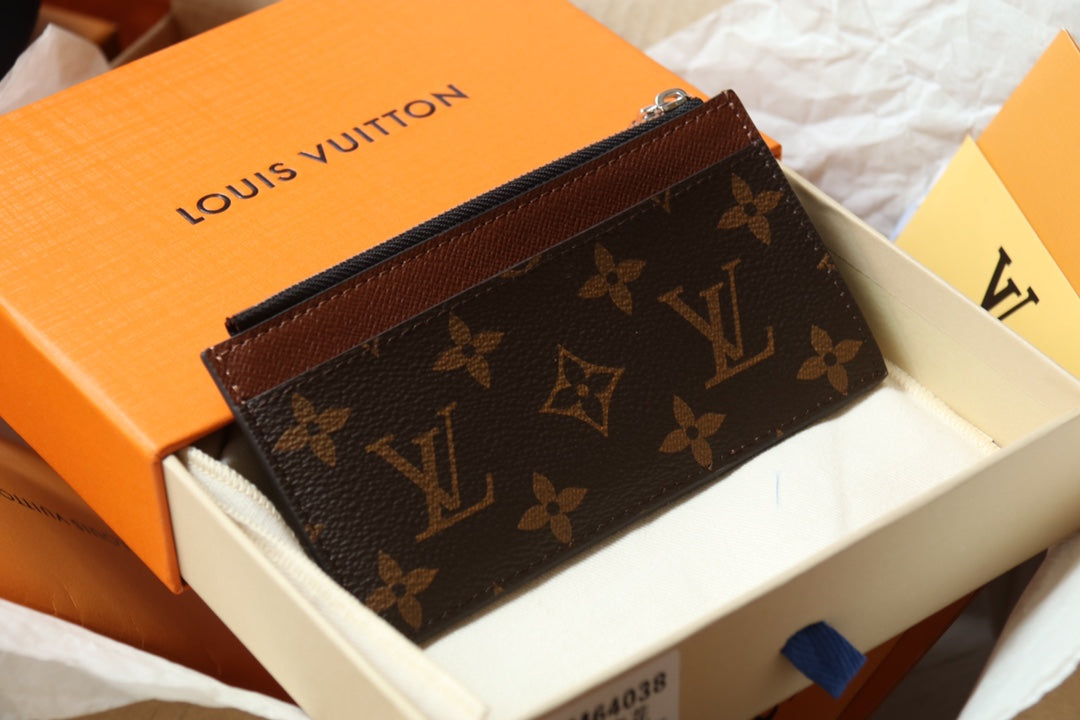 Louis Vuitton Monogram Card Holder with Original Gift Box
