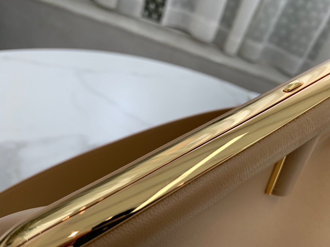 Fendi First Small Beige Nappa Leather Bag with Detachable Strap