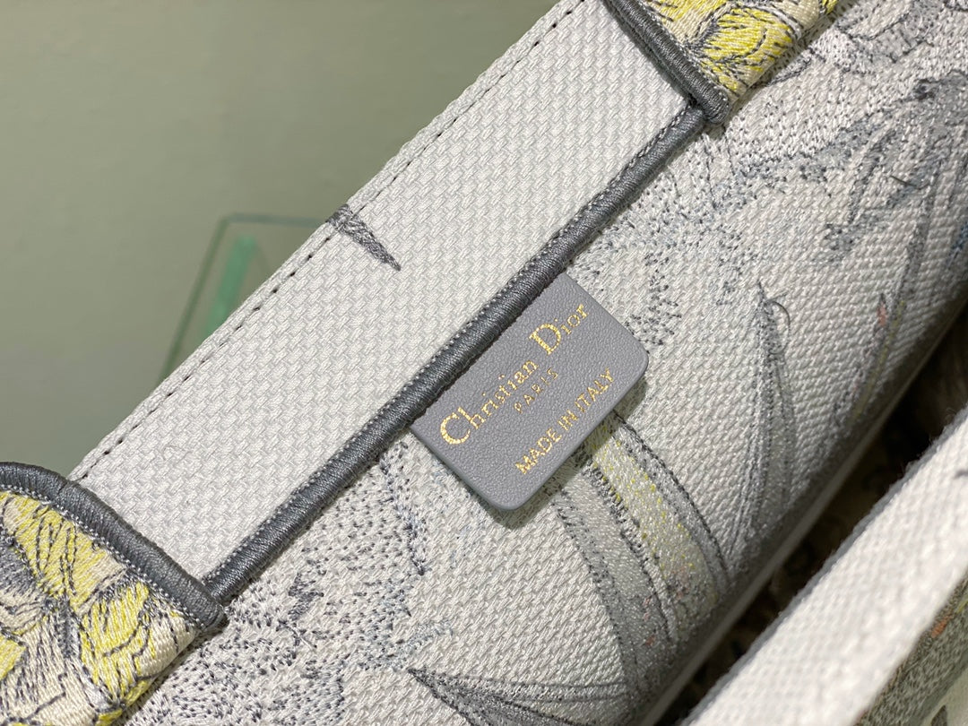 Christian Dior Book Tote Bag with Embroidered Constellation Pattern