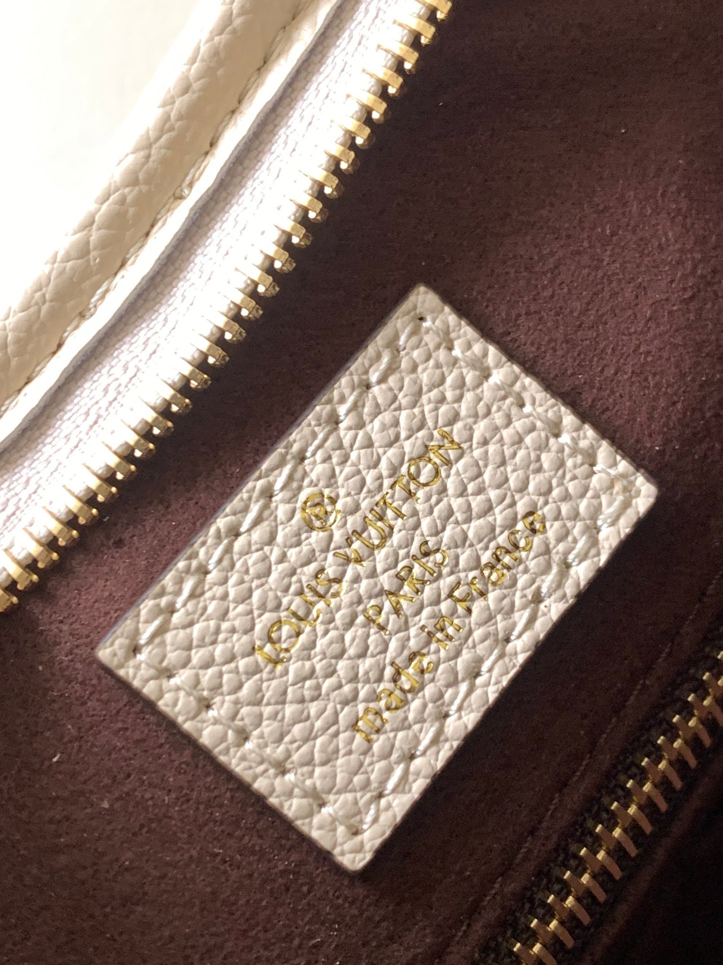 Louis Vuitton Monogram Empreinte Leather Shoulder Bag - Cream