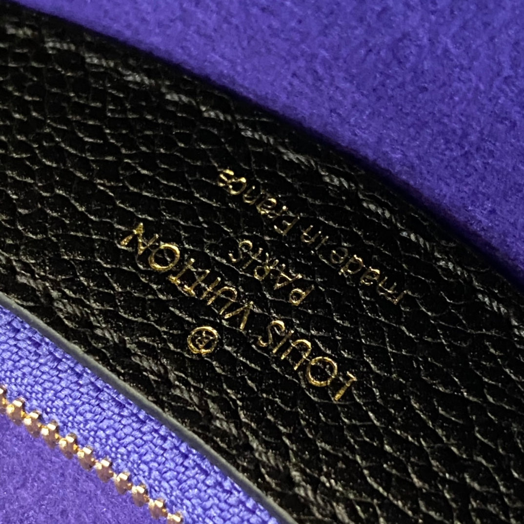 Louis Vuitton Diane Monogram Empreinte Leather Shoulder Bag - Black