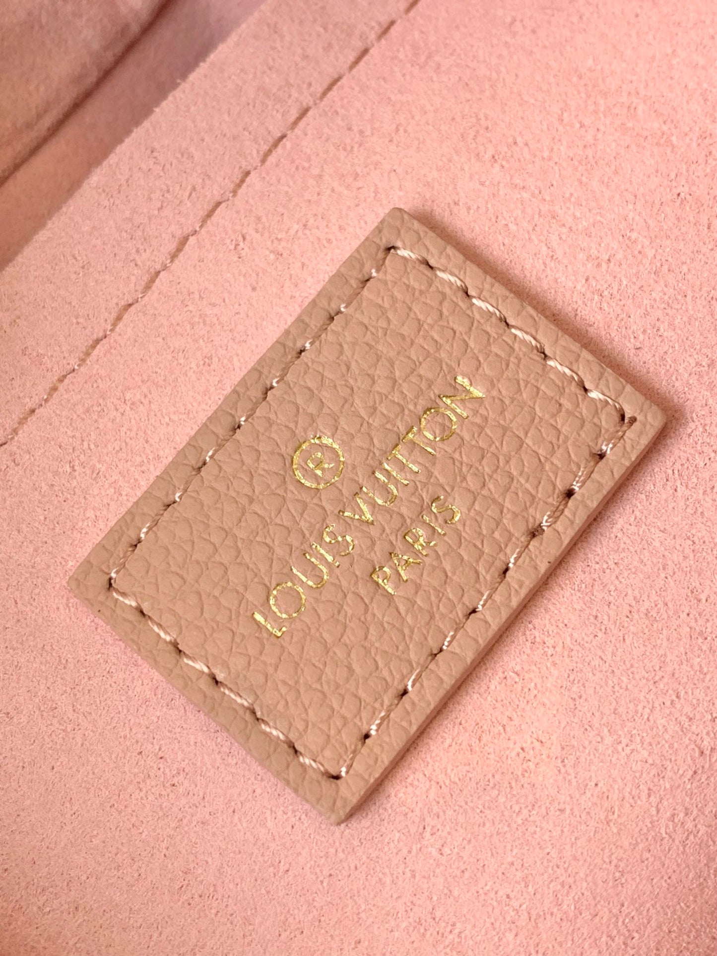 Louis Vuitton Bagatelle Hobo Bag Monogram Empreinte Giant Rose Trianon Pink
