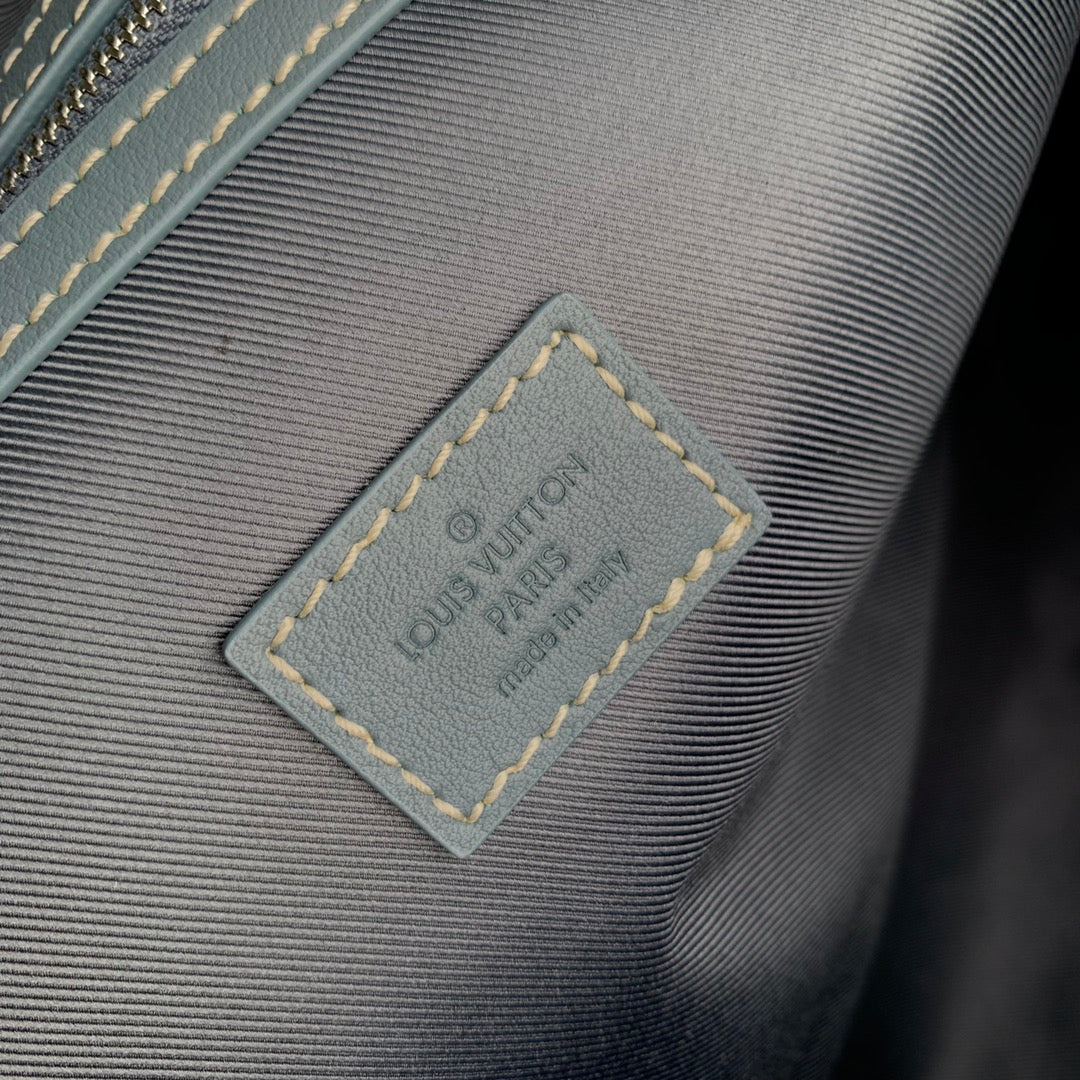Louis Vuitton Keepall Bandoulière 50 Monogram Washed Denim Blue Travel Bag