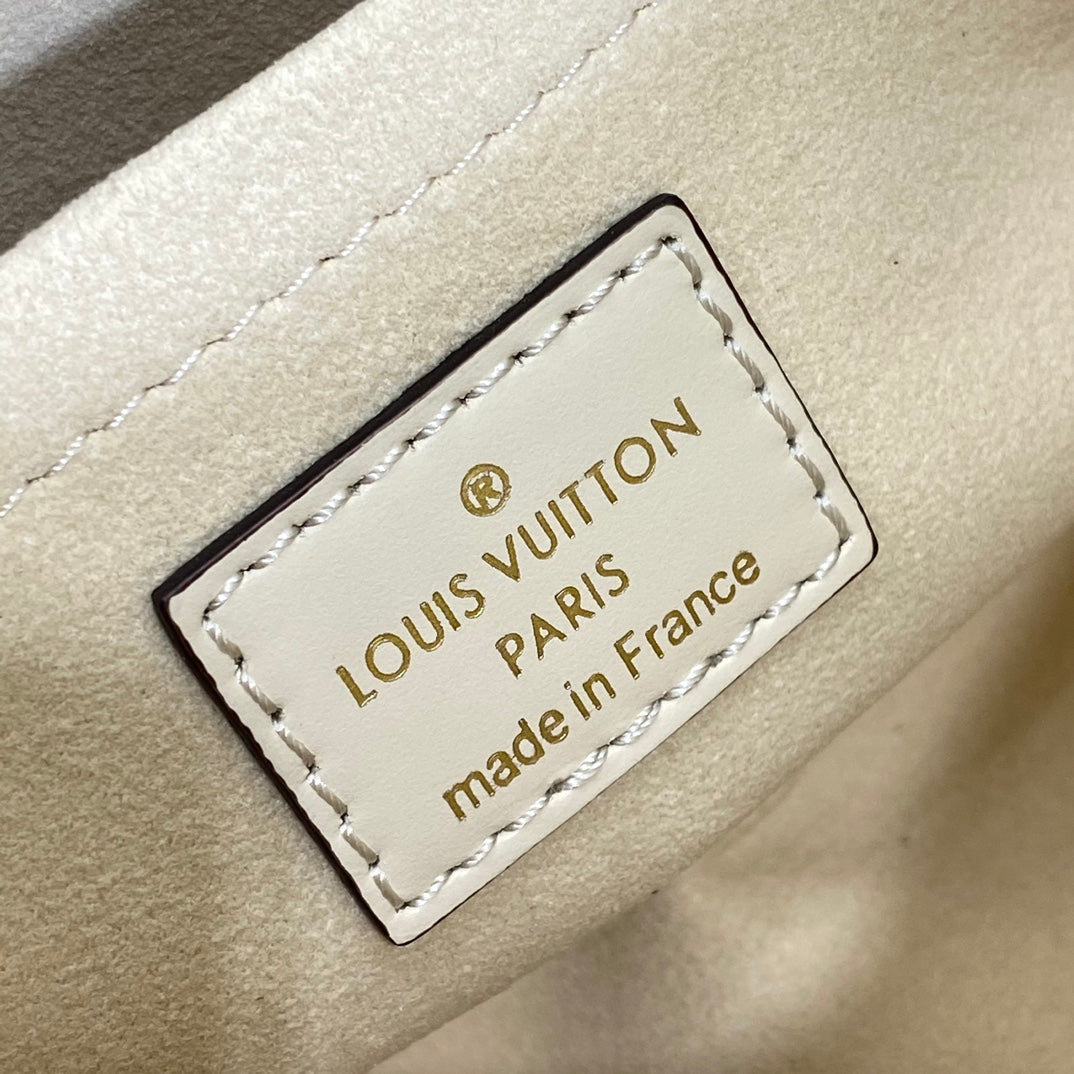 Louis Vuitton Palais East West Monogram Empreinte Leather Handbag - Cream