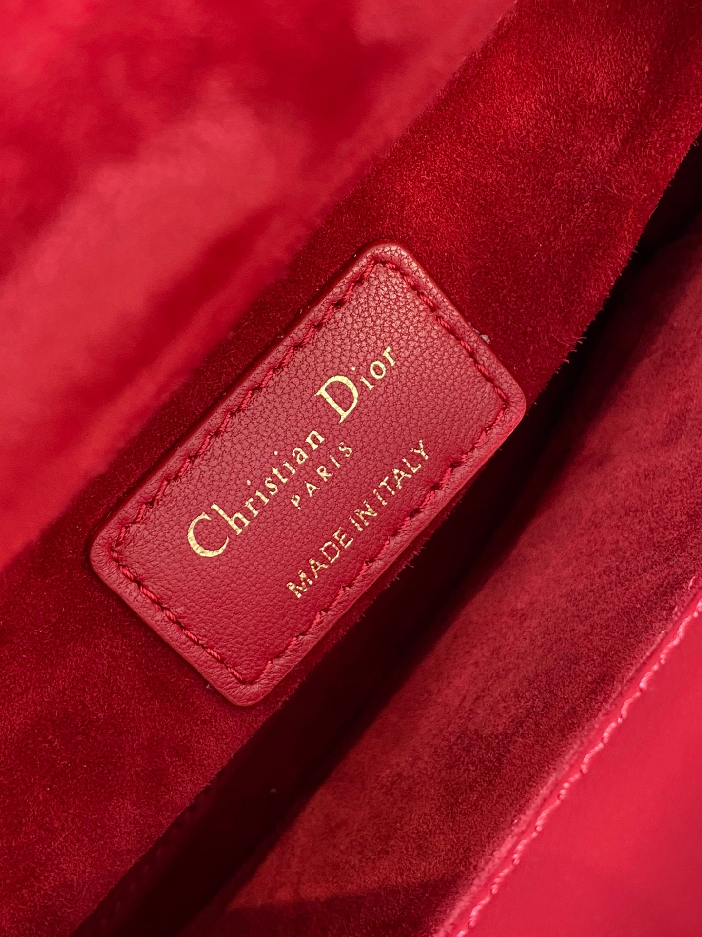 Lady Dior My ABCDior Bag - Red Cannage Lambskin Small Handbag