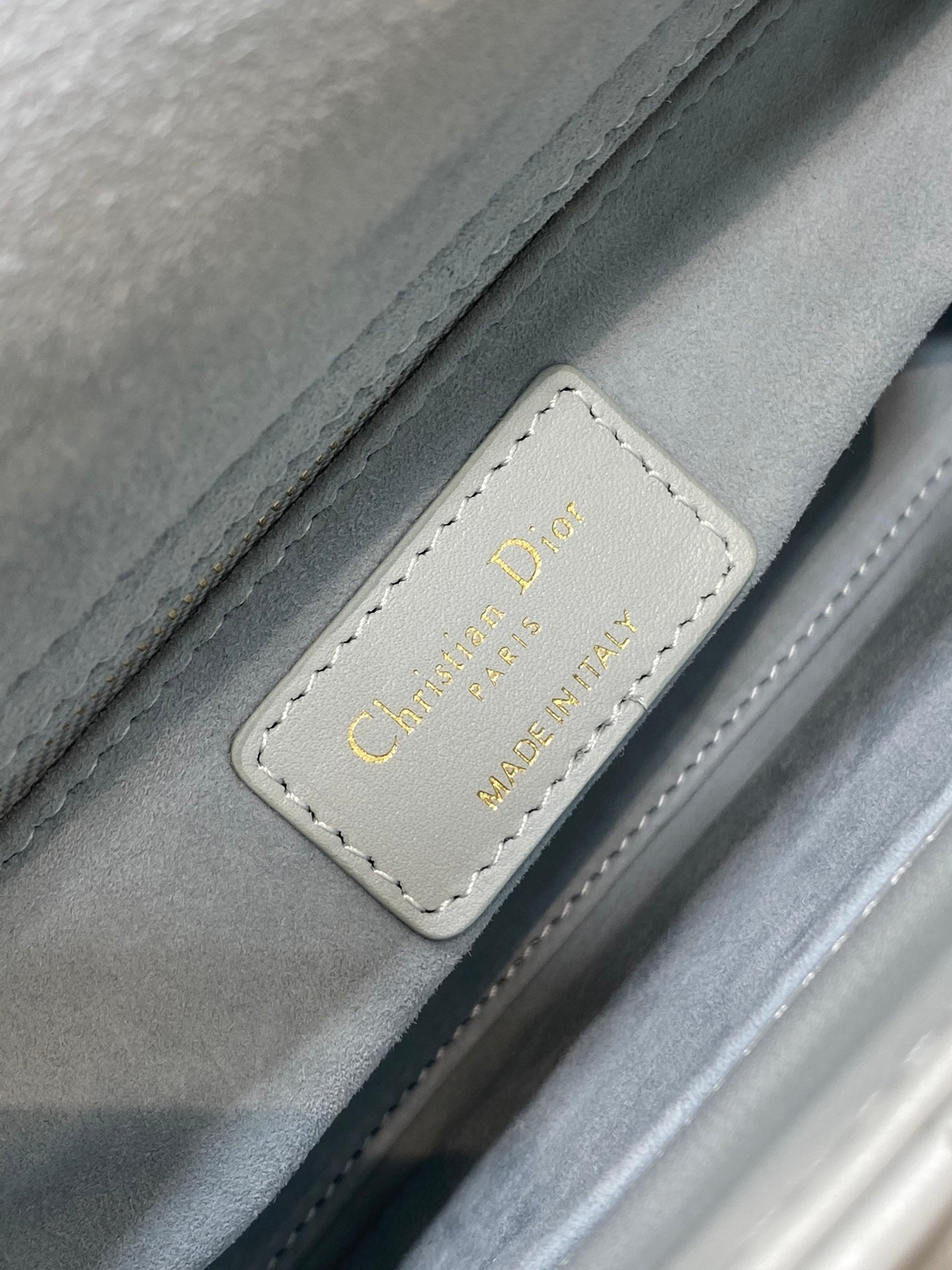 Lady Dior My ABCDior Small Bag - Light Blue Quilted Lambskin