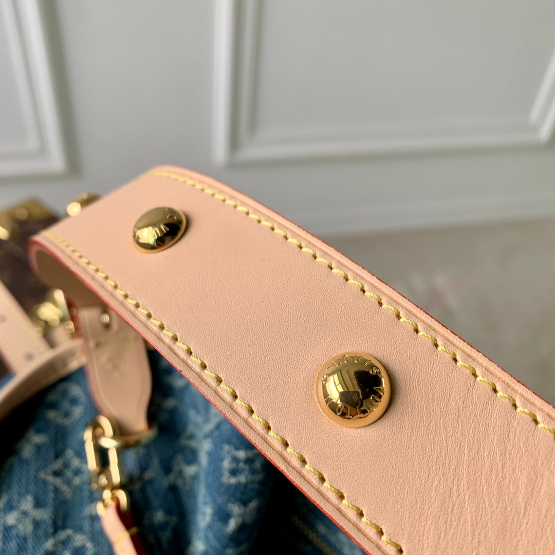 Louis Vuitton Monogram Denim Pleaty Bag Blue - Pre-owned Luxury Handbag