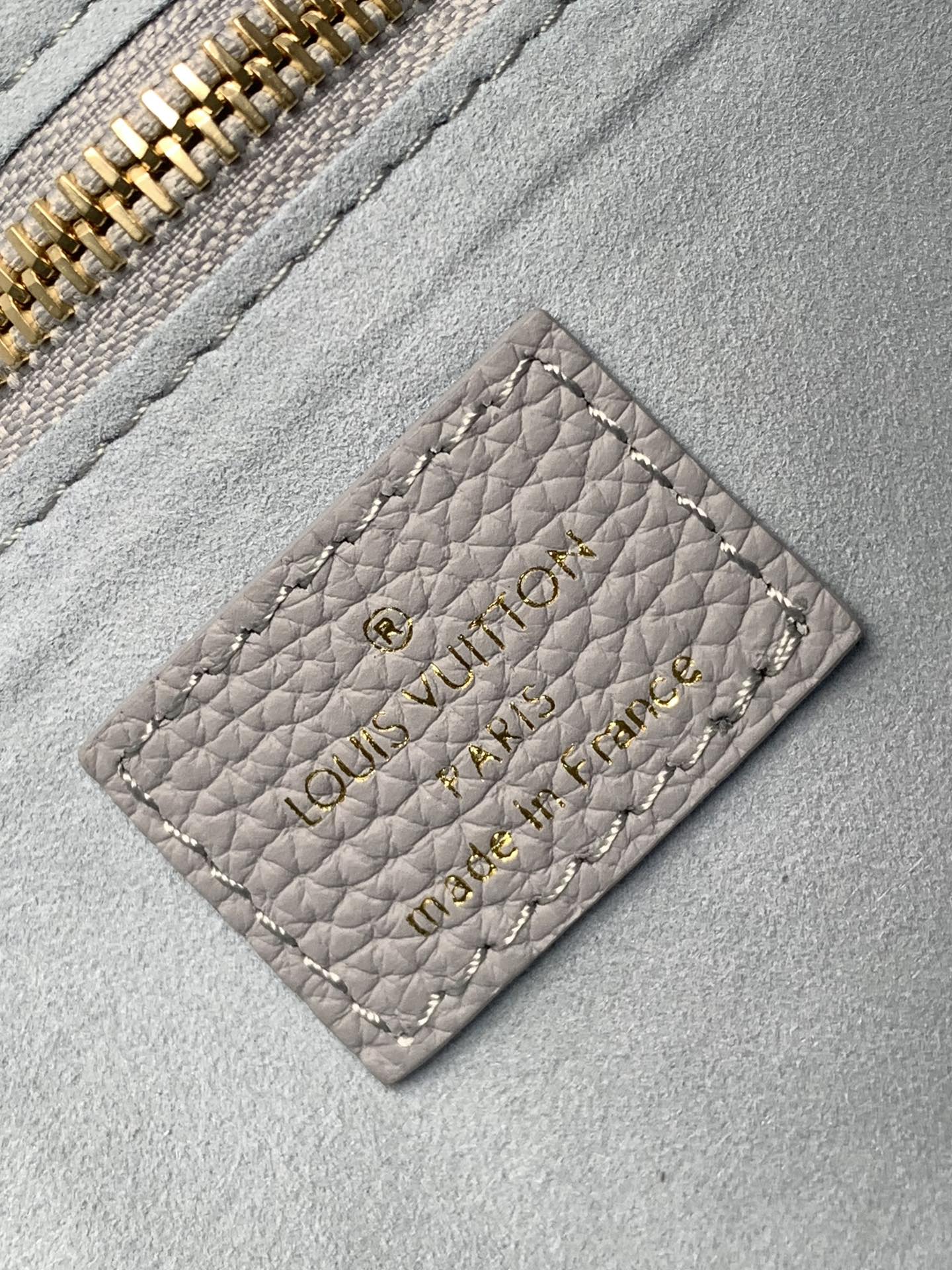 Louis Vuitton Neverfull MM Monogram Empreinte Leather Tote Bag - Light Blue