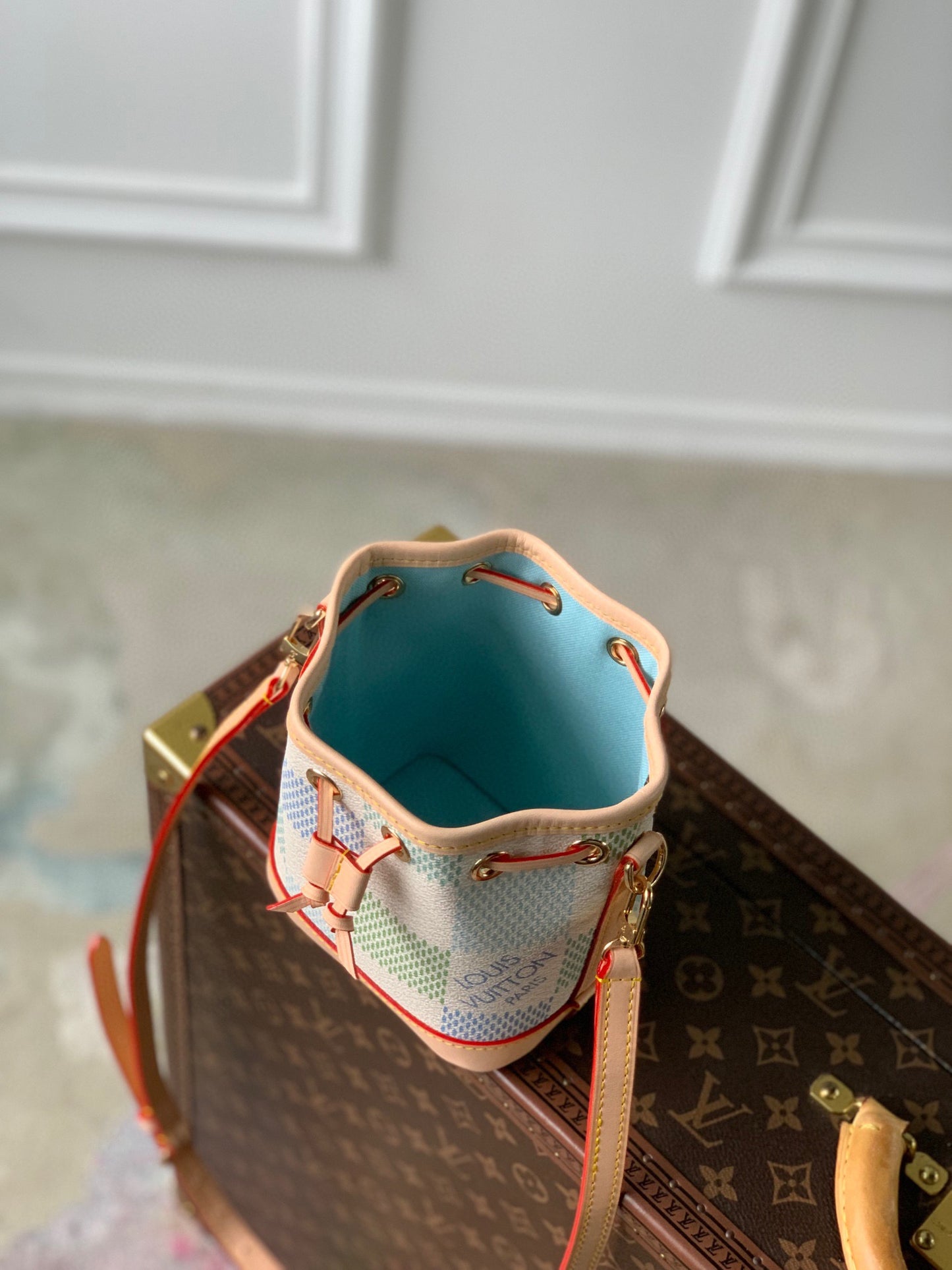 Louis Vuitton Nano Noé Damier Azur Bucket Bag - Limited Edition