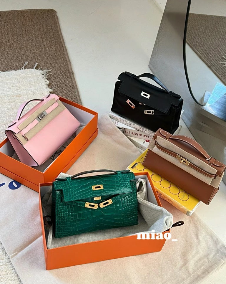 Women's Mini Leather Top Handle Handbags - Elegant Crossbody Purses
