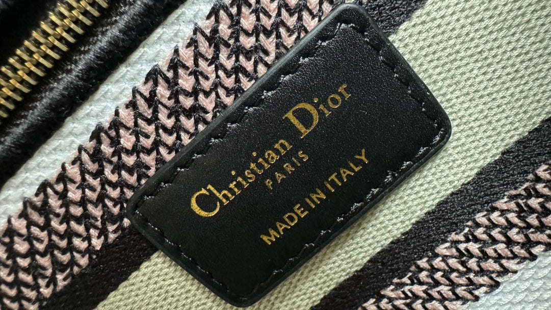 Christian Dior Medium Lady D-Lite Bag - Grey Toile de Jouy Reverse Embroidery