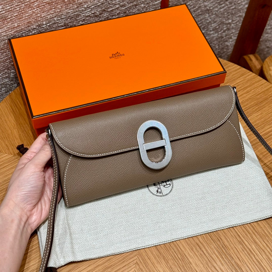 Hermès Constance To Go Wallet - Epsom Leather - Etoupe