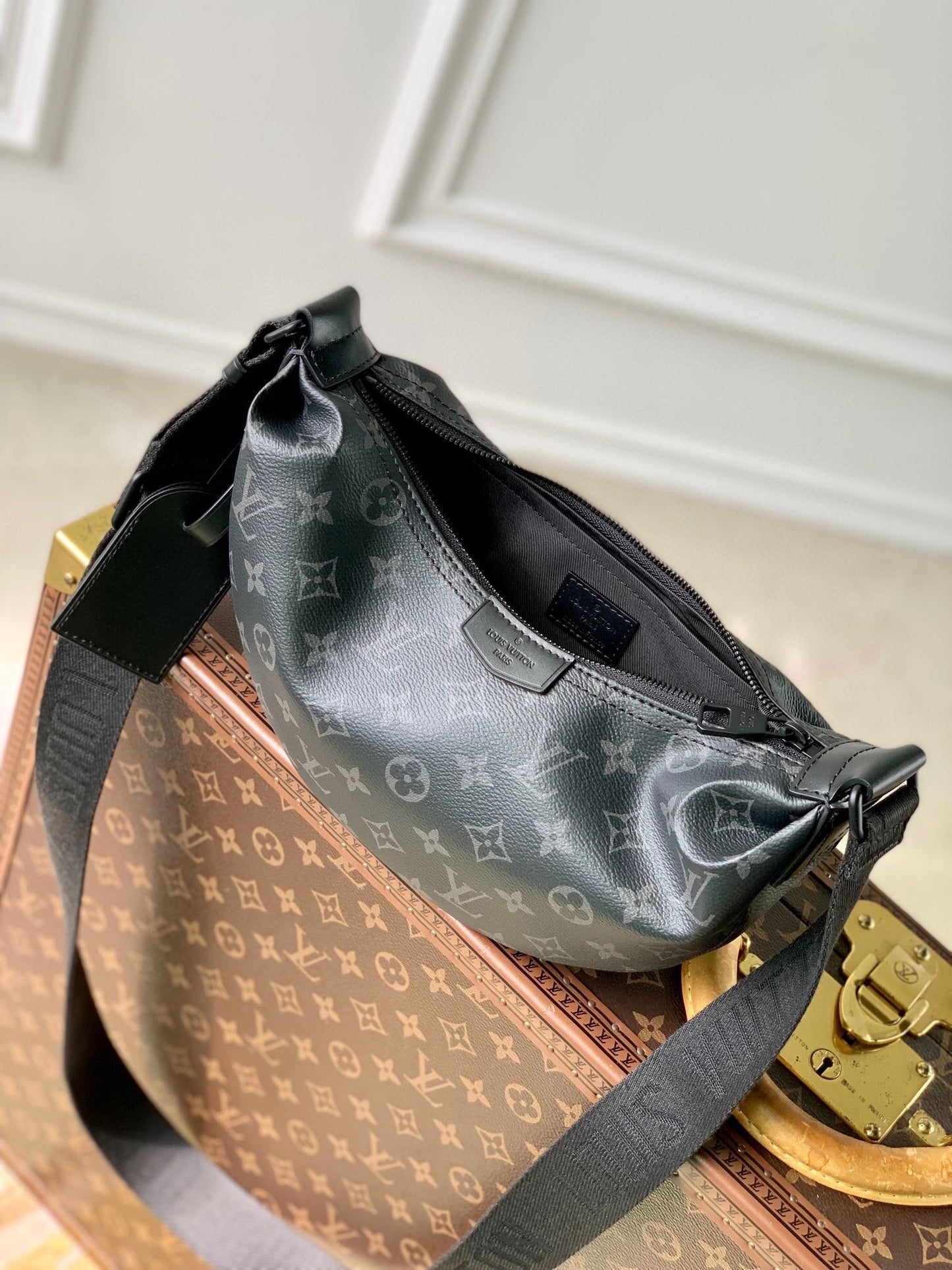 Louis Vuitton Monogram Eclipse Bumbag - Men's Luxury Belt Bag