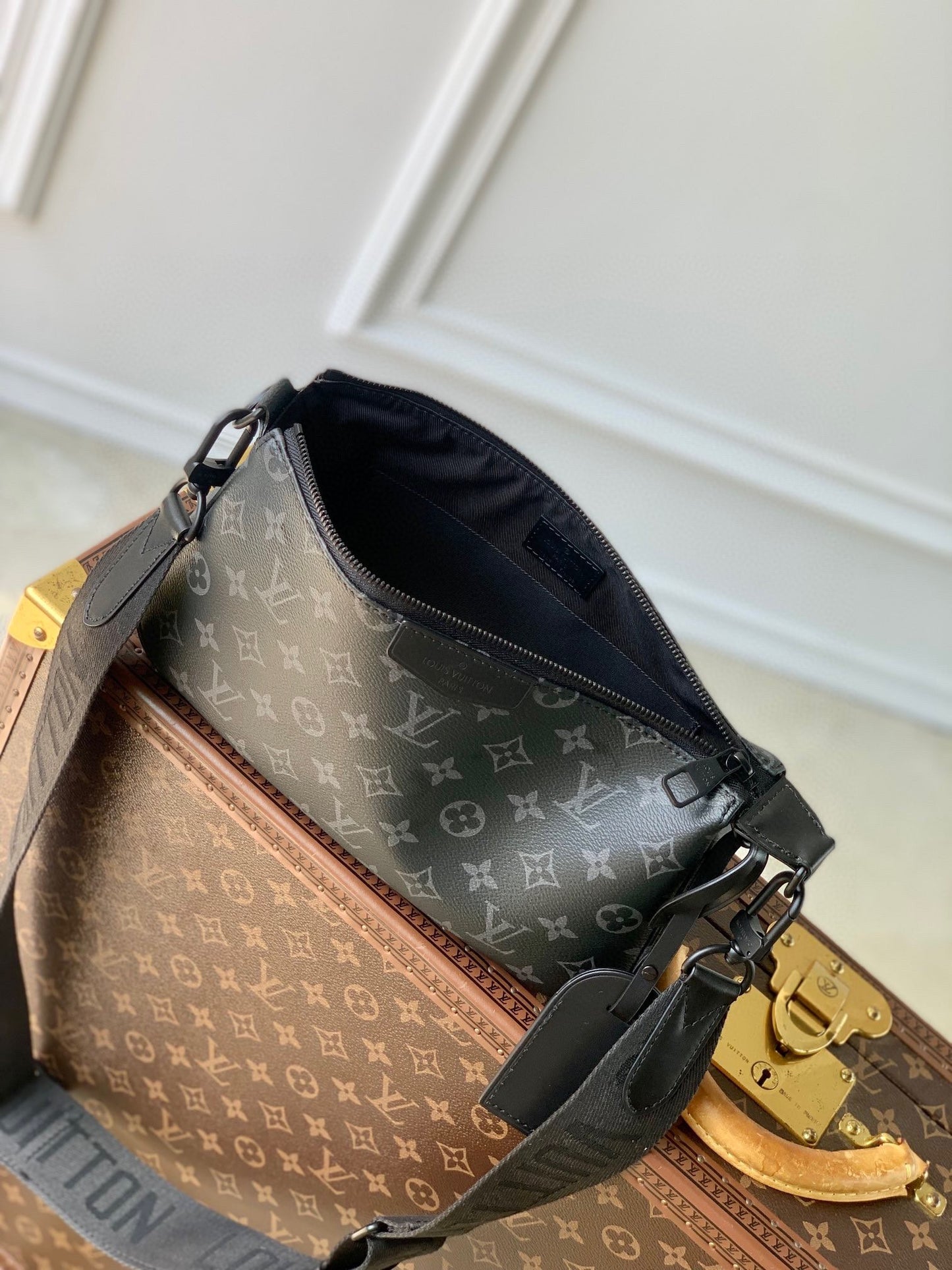 Louis Vuitton Monogram Eclipse Messenger Bag - Men's Crossbody Bag
