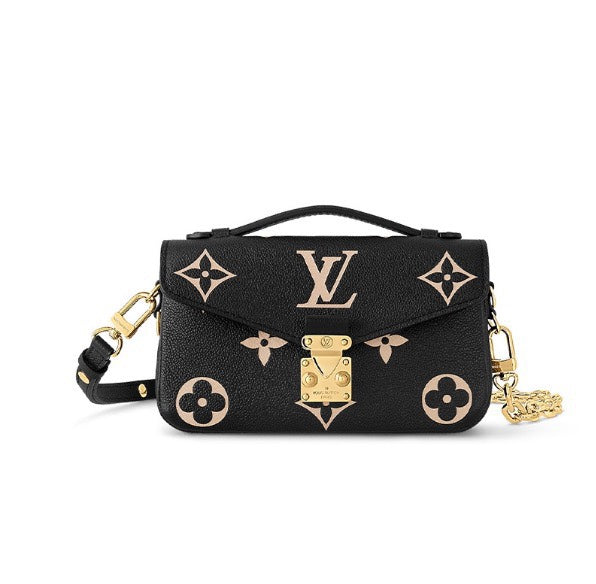 Louis Vuitton Micro Metis Bag - Bicolor Monogram Empreinte Leather - Black/White