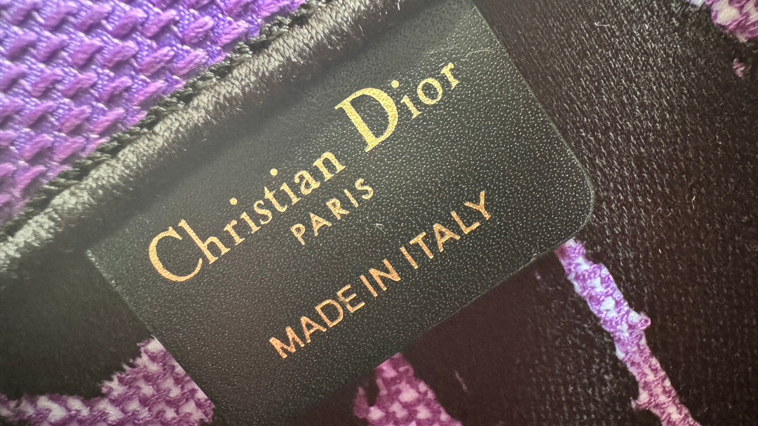 Christian Dior Miss Dior Graffiti Mini Book Tote - Pink and Black Canvas