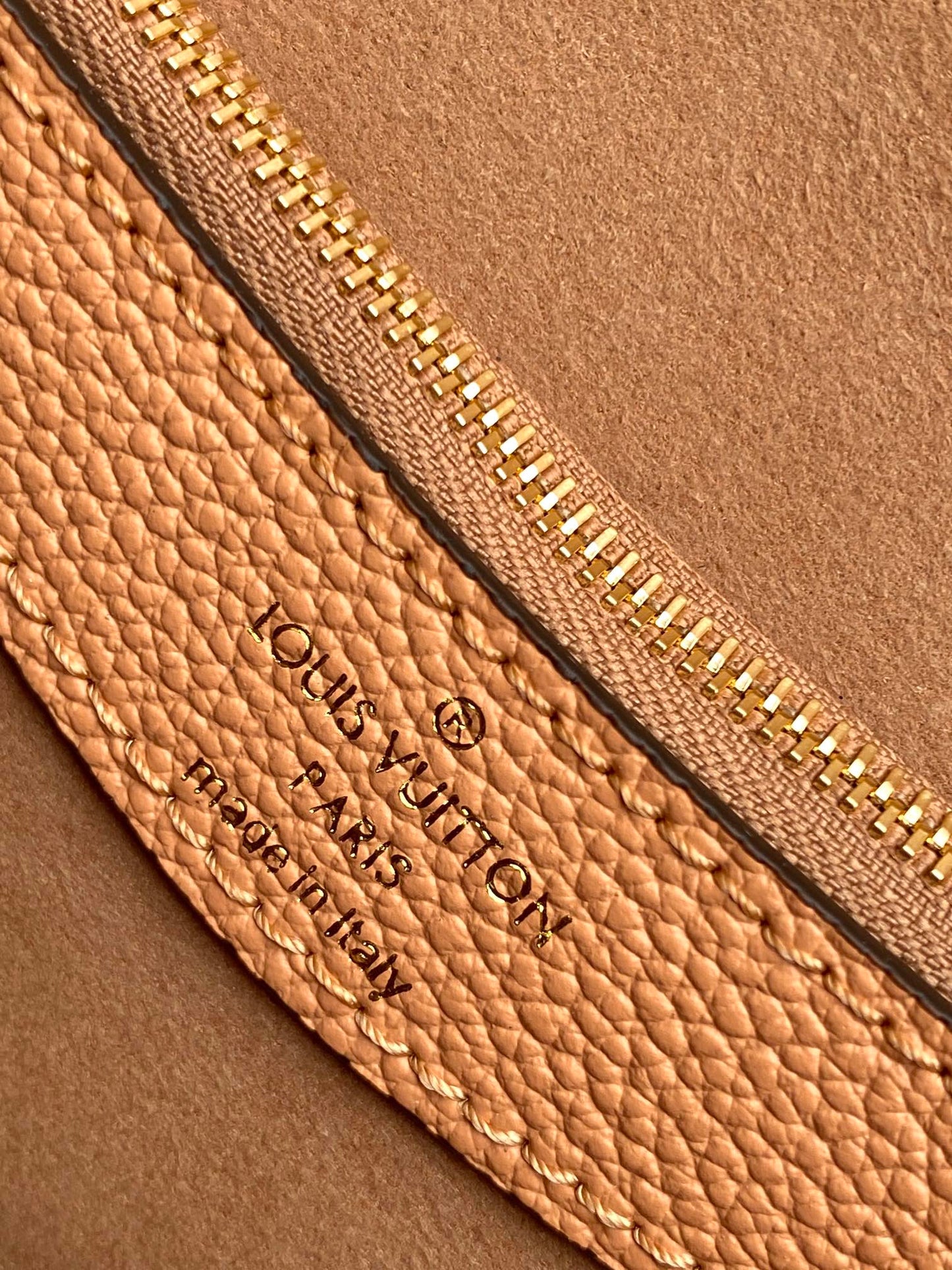 Louis Vuitton Diane Monogram Empreinte Leather Shoulder Bag - Cognac