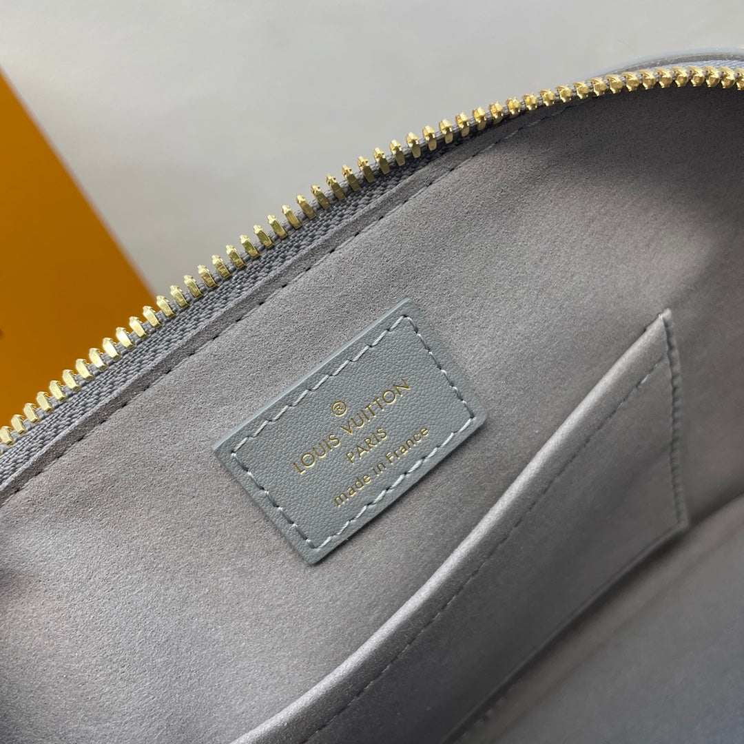Louis Vuitton Alma BB Monogram Empreinte Leather Handbag - Grey