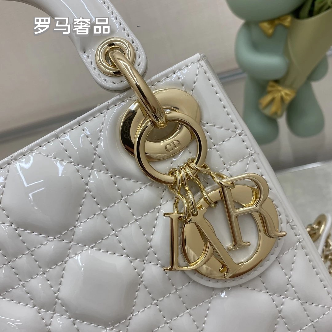 Lady Dior Mini Bag - Black Cannage Leather with Gold-Tone Hardware