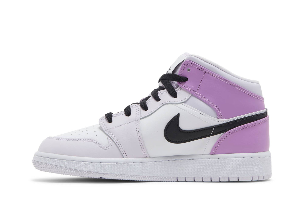 ( Grade School ) Air Jordan 1 Mid Barely Grape DQ8423-501