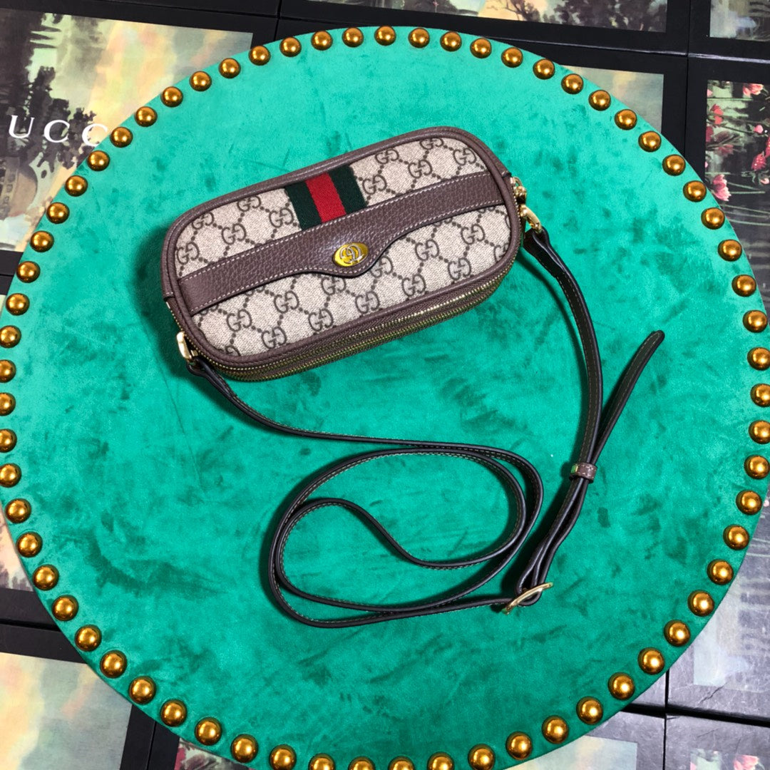 Gucci Ophidia Mini GG Supreme Canvas Shoulder Bag