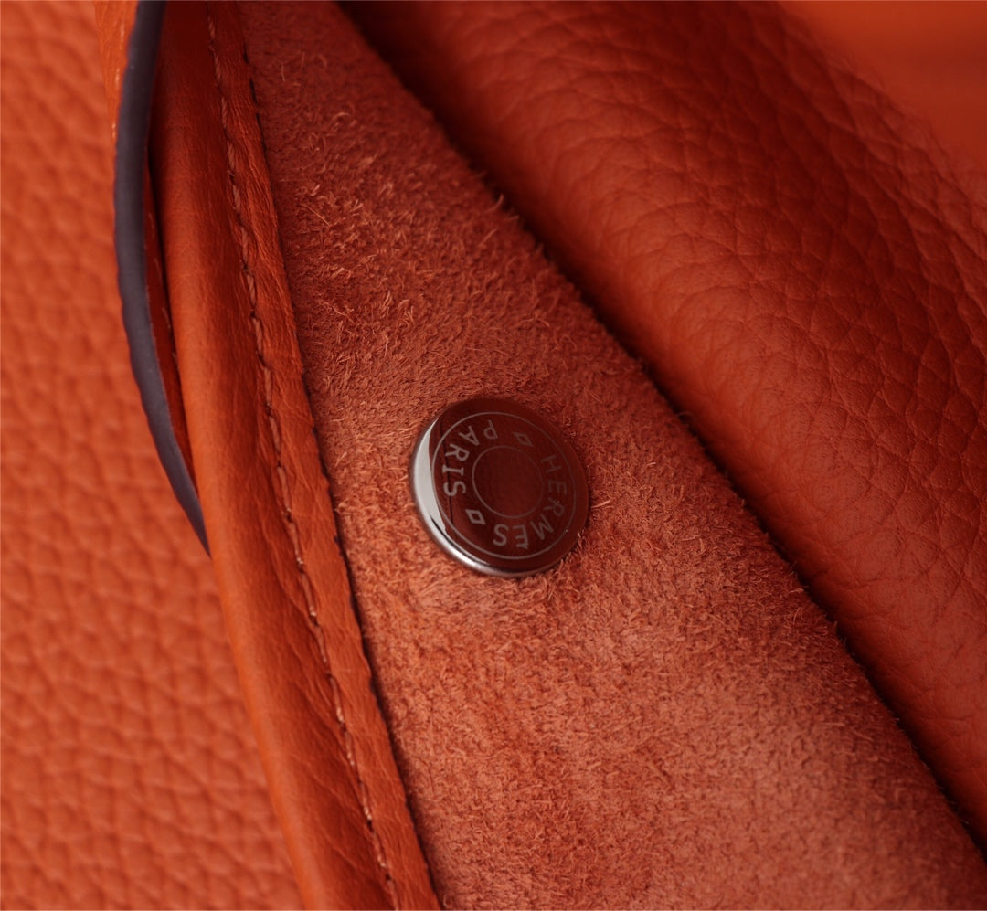 Hermès Evelyne III 29 PM Clemence Leather Shoulder Bag - Orange