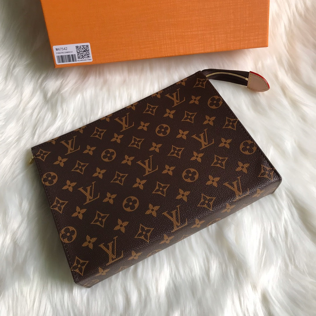 Louis Vuitton Monogram Toiletry Pouch 26 - Brown Coated Canvas
