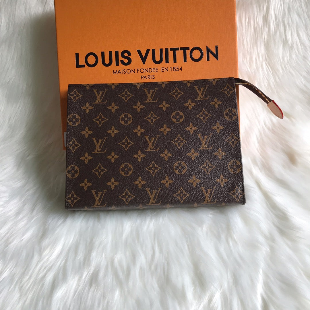 Louis Vuitton Monogram Toiletry Pouch 26 - Brown Coated Canvas