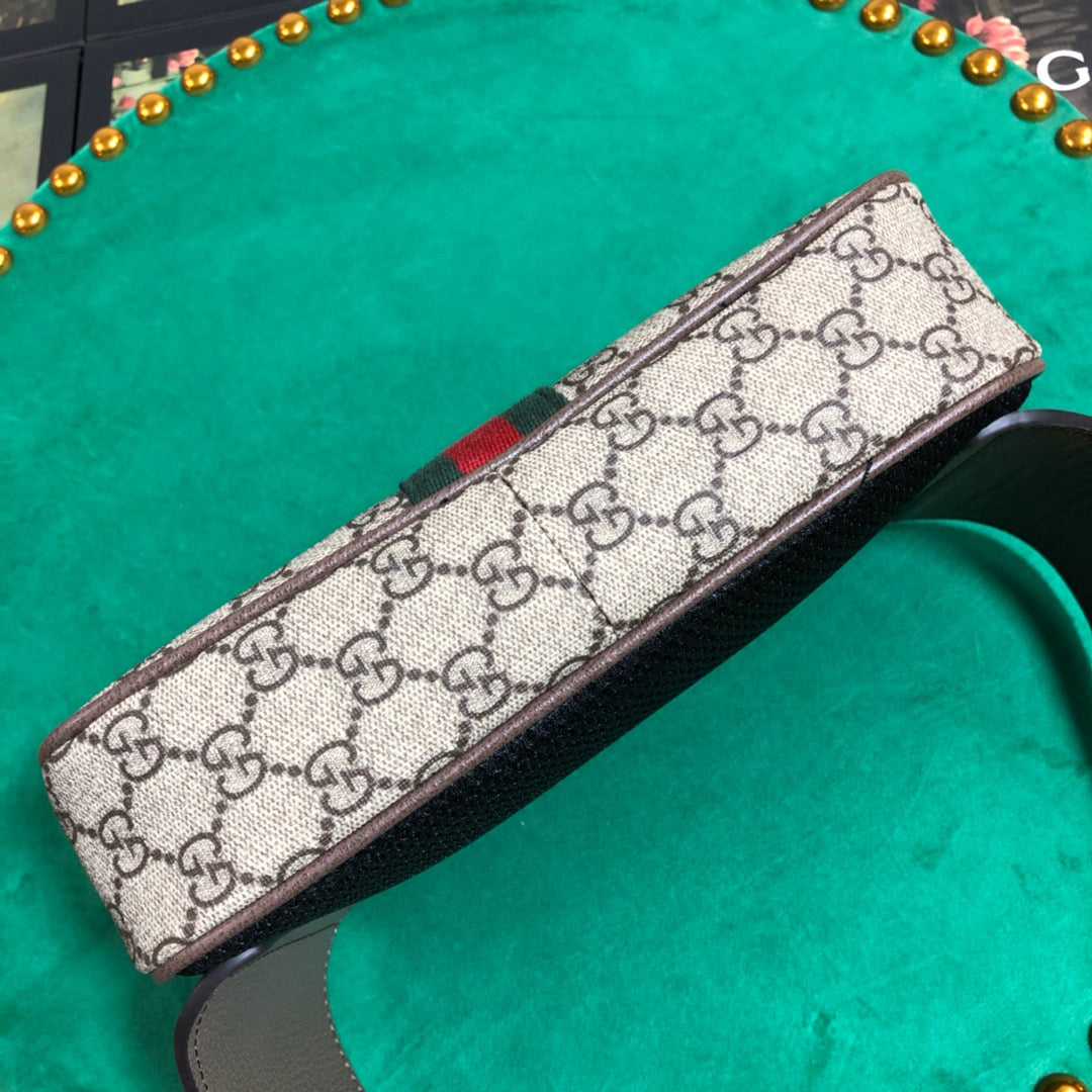 Gucci Ophidia Small Belt Bag in GG Supreme Canvas with Web Detail