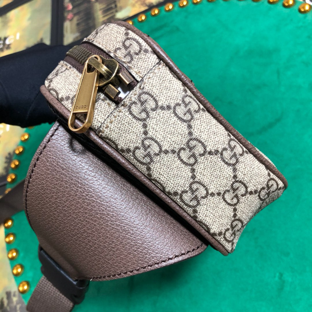 Gucci Ophidia Small Belt Bag in GG Supreme Canvas with Web Detail