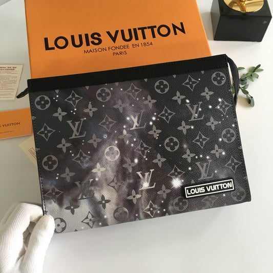 Louis Vuitton Monogram Galaxy Pochette Voyage MM Pouch