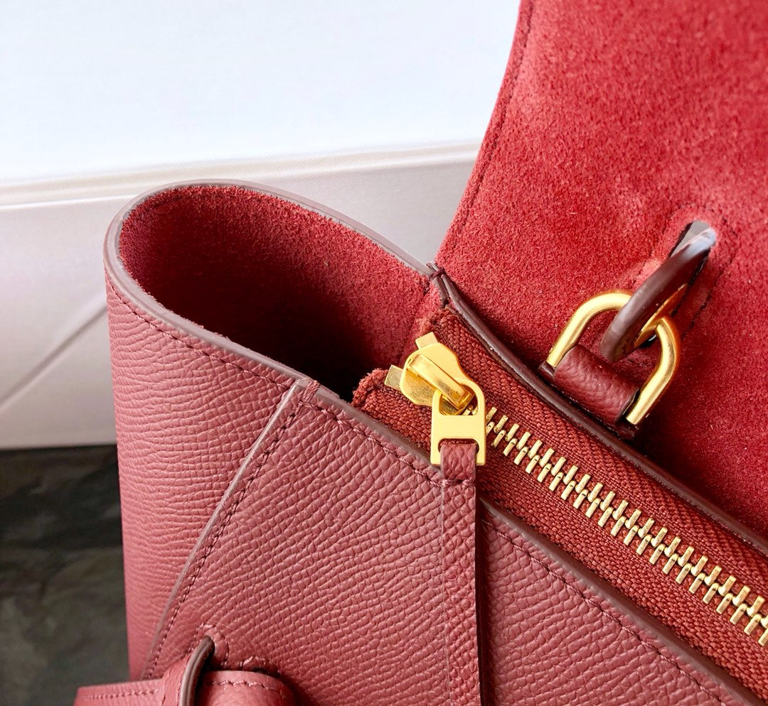 Celine Nano Belt Bag in Grained Calfskin - Rose