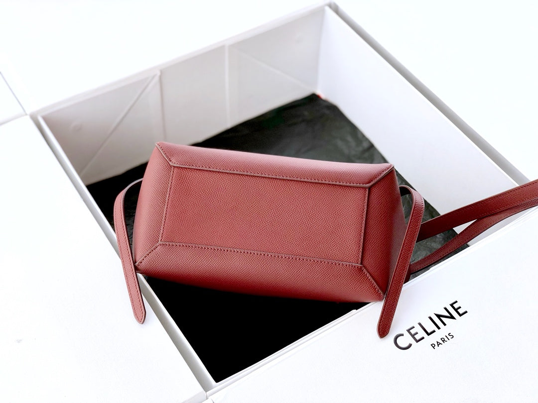 Celine Nano Belt Bag in Grained Calfskin - Rose