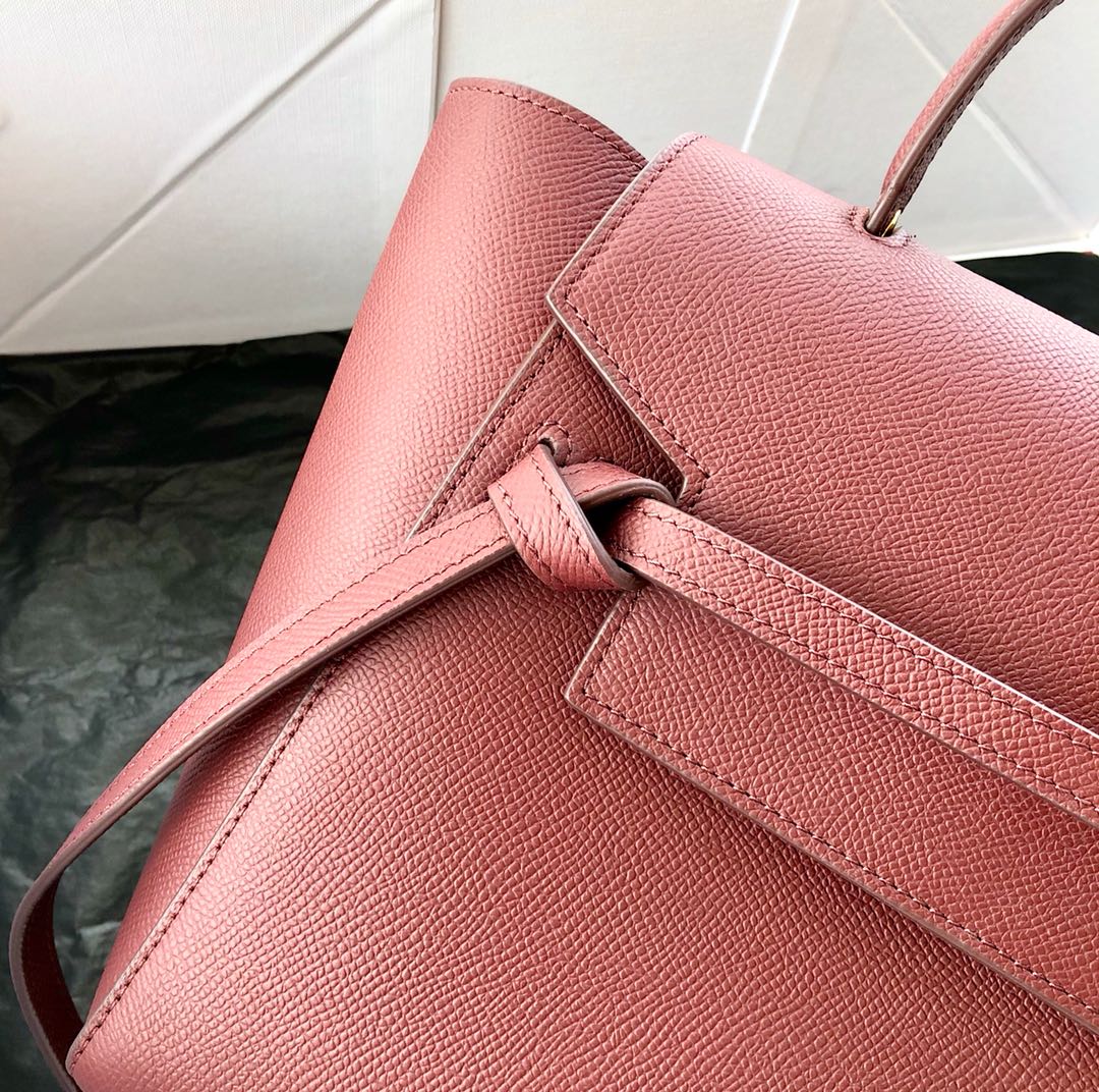 Celine Nano Belt Bag in Grained Calfskin - Rose