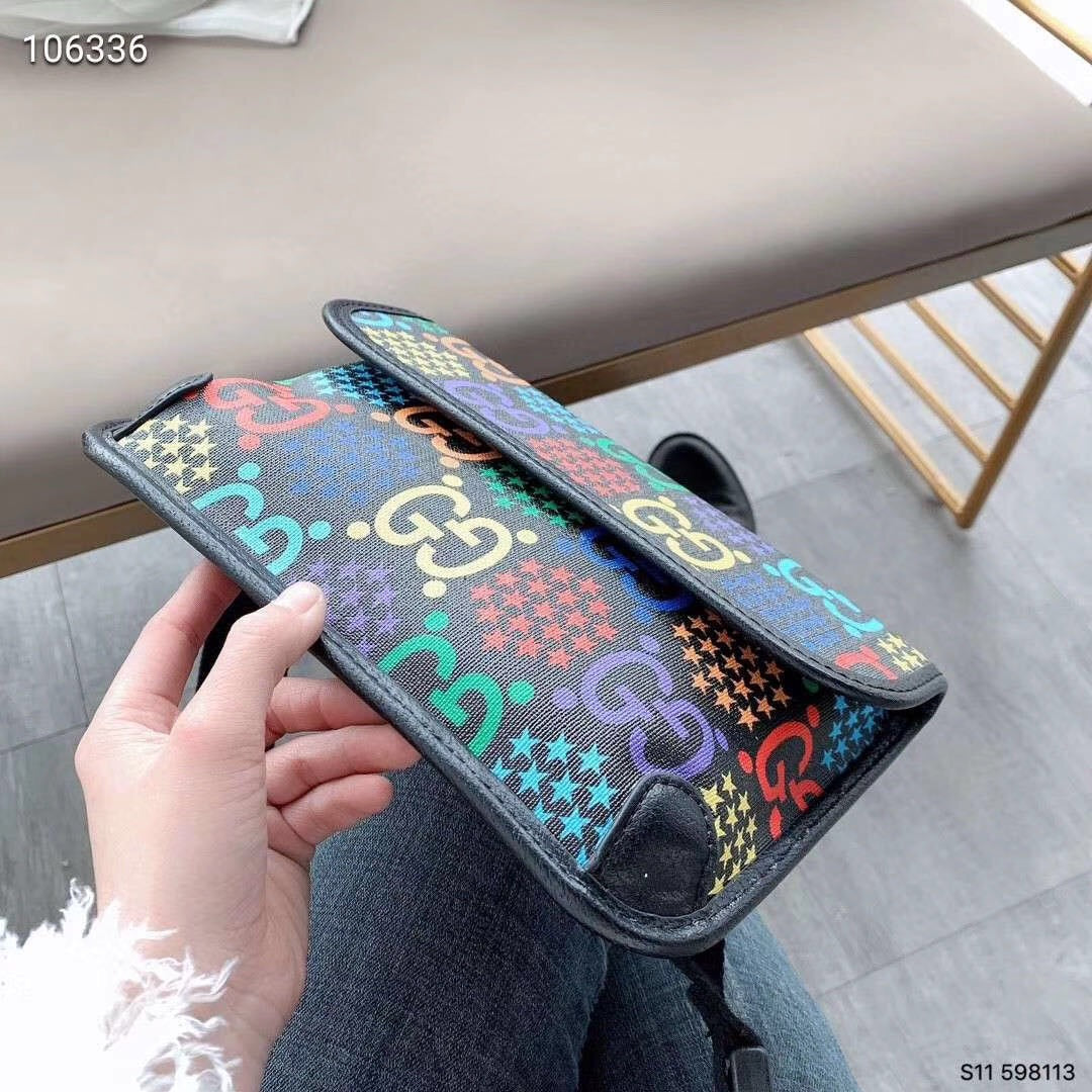 Gucci Psychedelic GG Supreme Belt Bag - Multi-Color Monogram Waist Bag