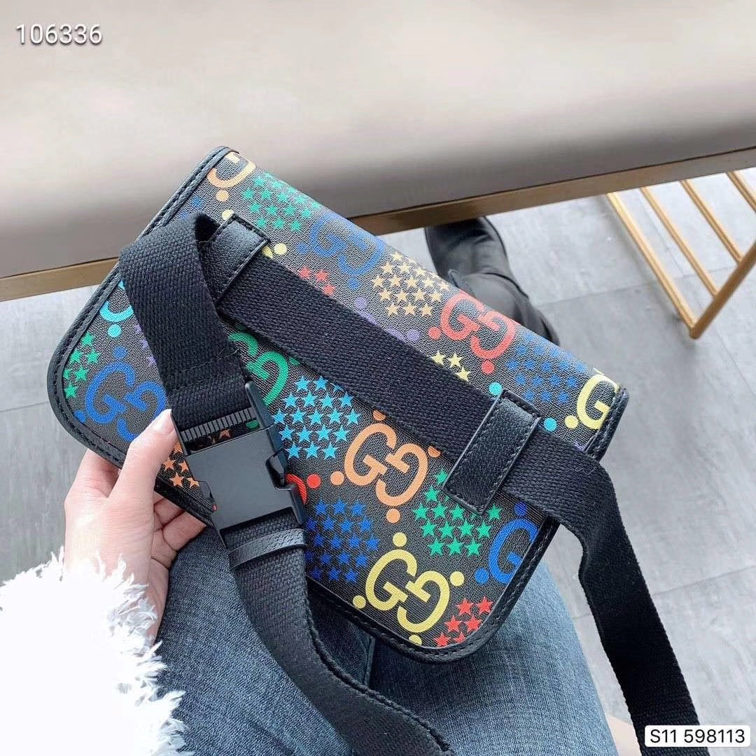 Gucci Psychedelic GG Supreme Belt Bag - Multi-Color Monogram Waist Bag