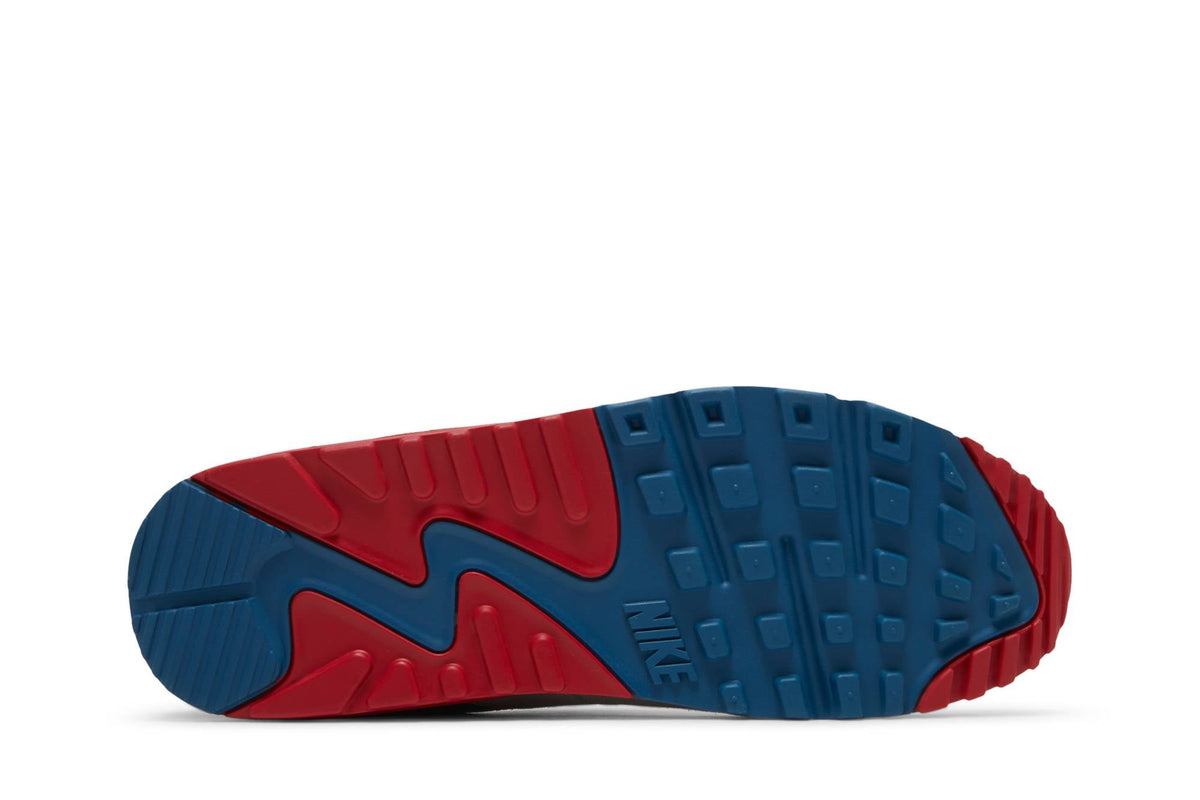 Nike Air Max 90 'Athletic Club White Red Blue' DQ8235-001