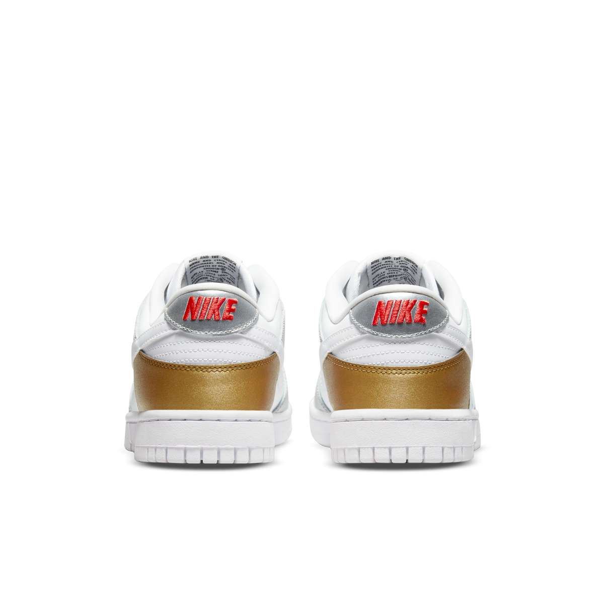 ( Women ) Nike Dunk Low SE 'White Metallic Gold Silver' DH4403-700