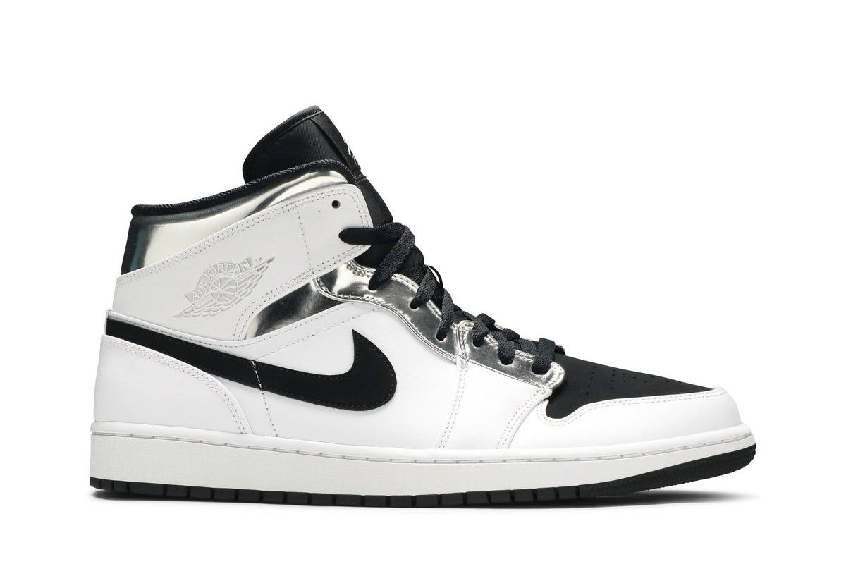 Air Jordan 1 Mid 'White Silver' 554724-121